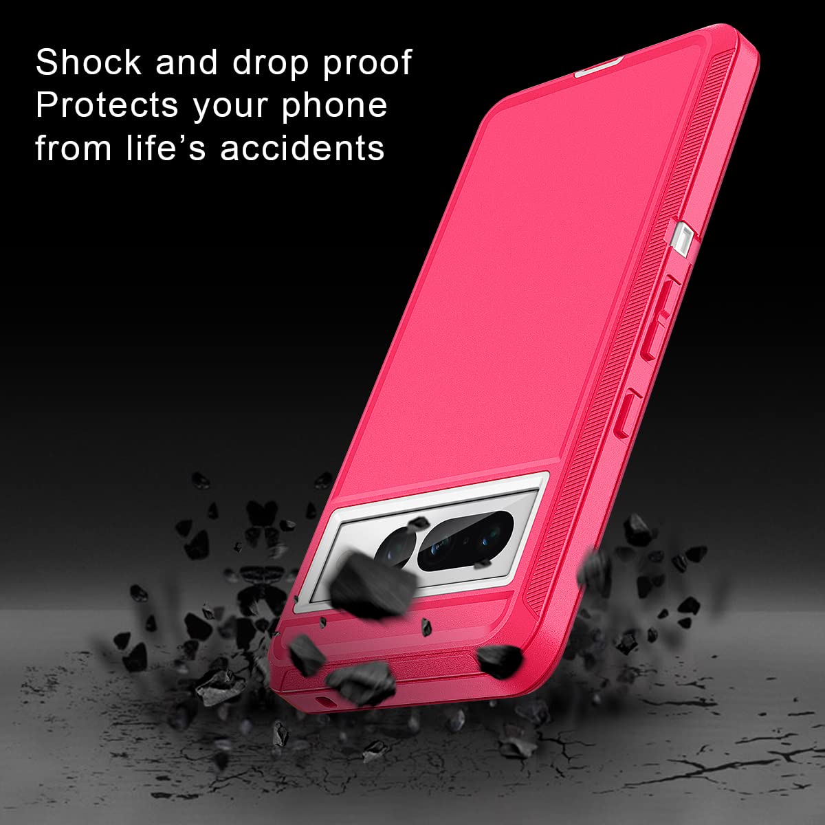 I Honva For Google Pixel 7 Pro Case Shockproof Dust/Drop Proof 3 Layer Full Body Protection [Without Screen Protector] Rugged He