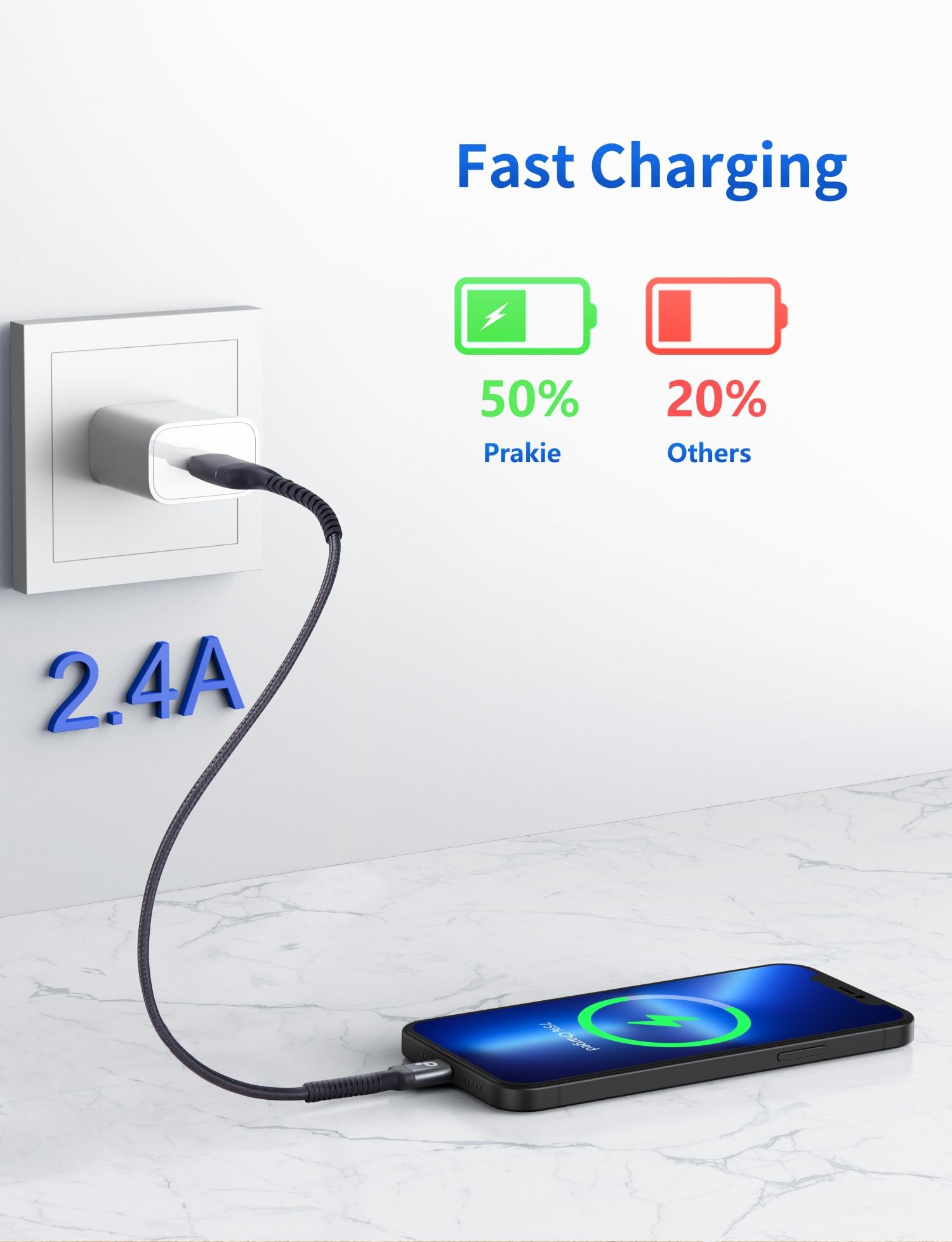 Short Iphone Charger Cable 1Ft 2Pack Apple Mfi Certified Usb Lightning Cable, Iphone Charging Cord Nylon Braided Charger Cable C