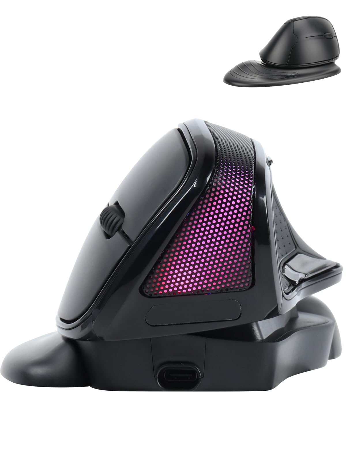 Wireless Mouse Large Angle Adjustable Ergonomic Vertical Upright Carpal Tunnel Ergo Right Hand 6 Buttons Usb Optical Mice For Pc