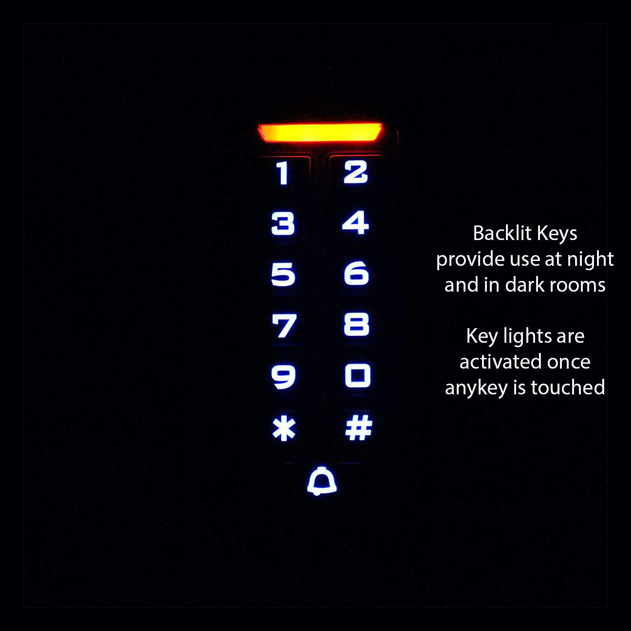 Ares Vision Standalone Slim Access Control Keypad & 125Khz Em Reader, Back Lit Keys, Waterproof & Vandal Proof (Axs Slim)