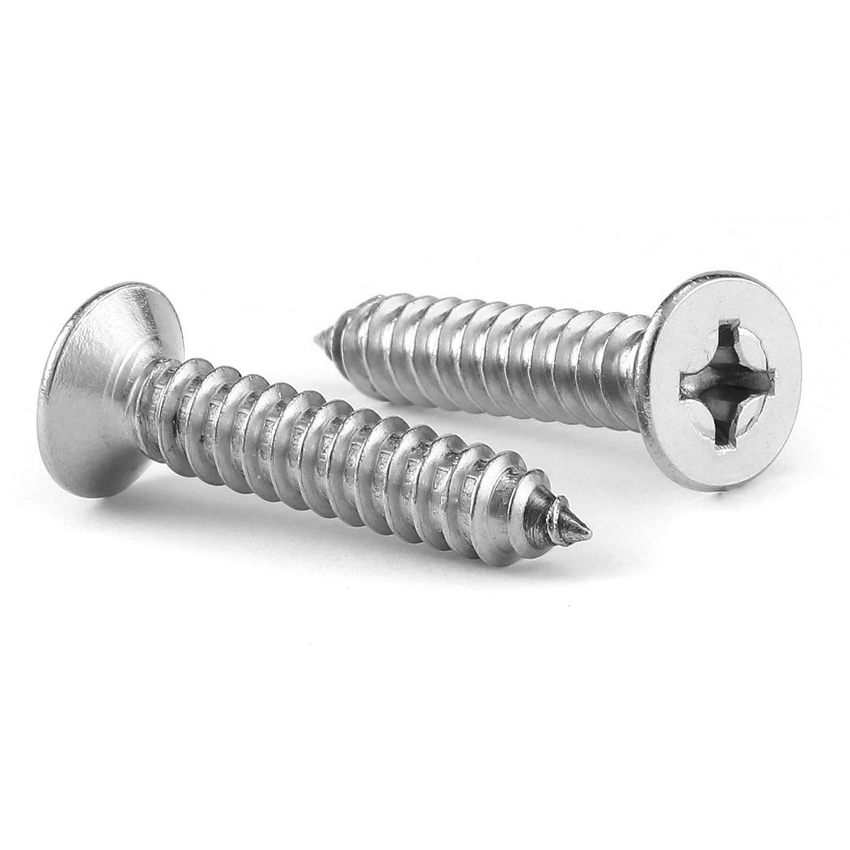 7 X 34 Wood Screw 100Pcs 18 8 (304) Stainless Steel Screws Flat Head Phillips Fast Self Tapping Drywall Screws By Sg Tzh