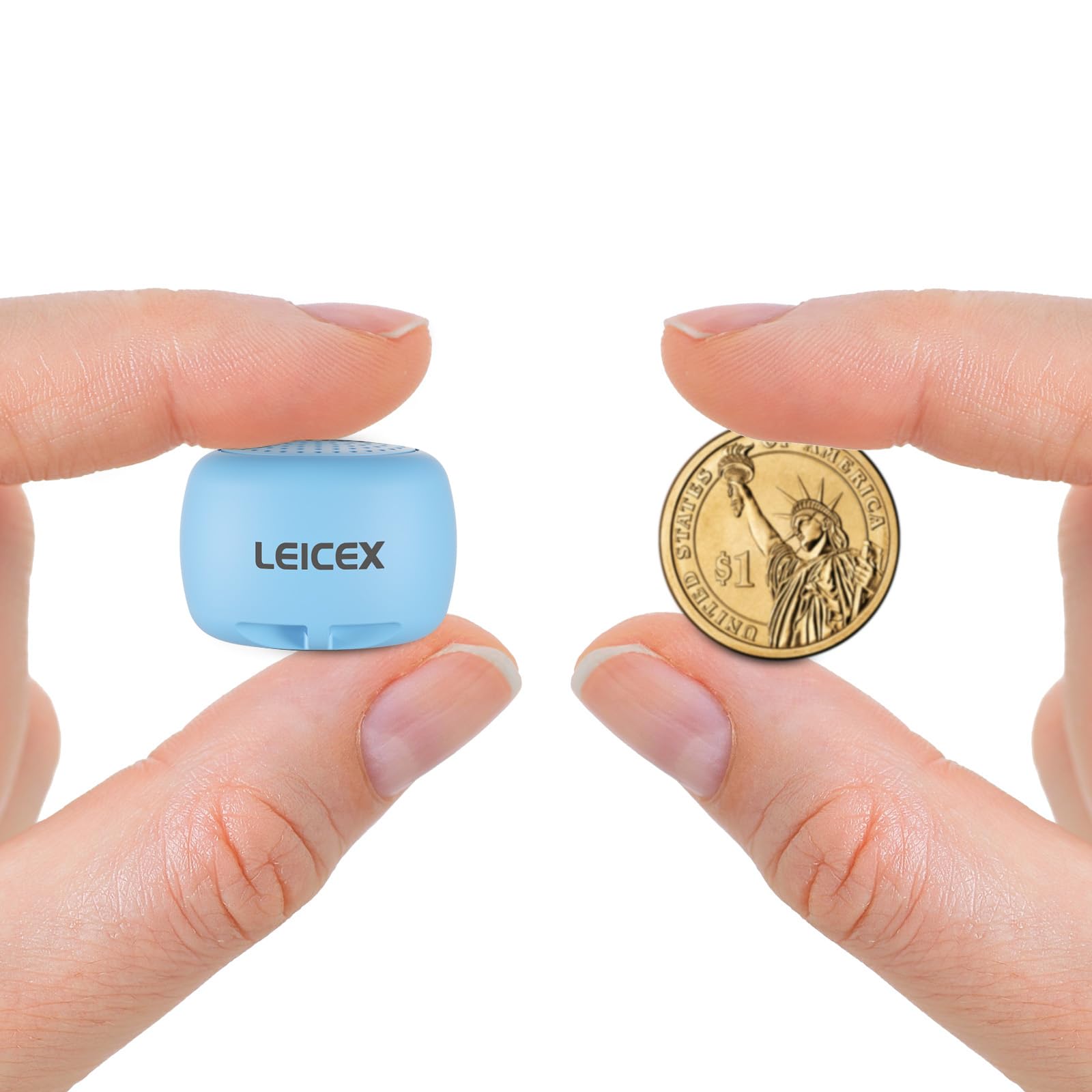 Leicex Travel Bluetooth Speaker, Tiny Small Speakers Bluetooth Wireless Pillow Perfect For Travel Outdoor Sound (Blue)