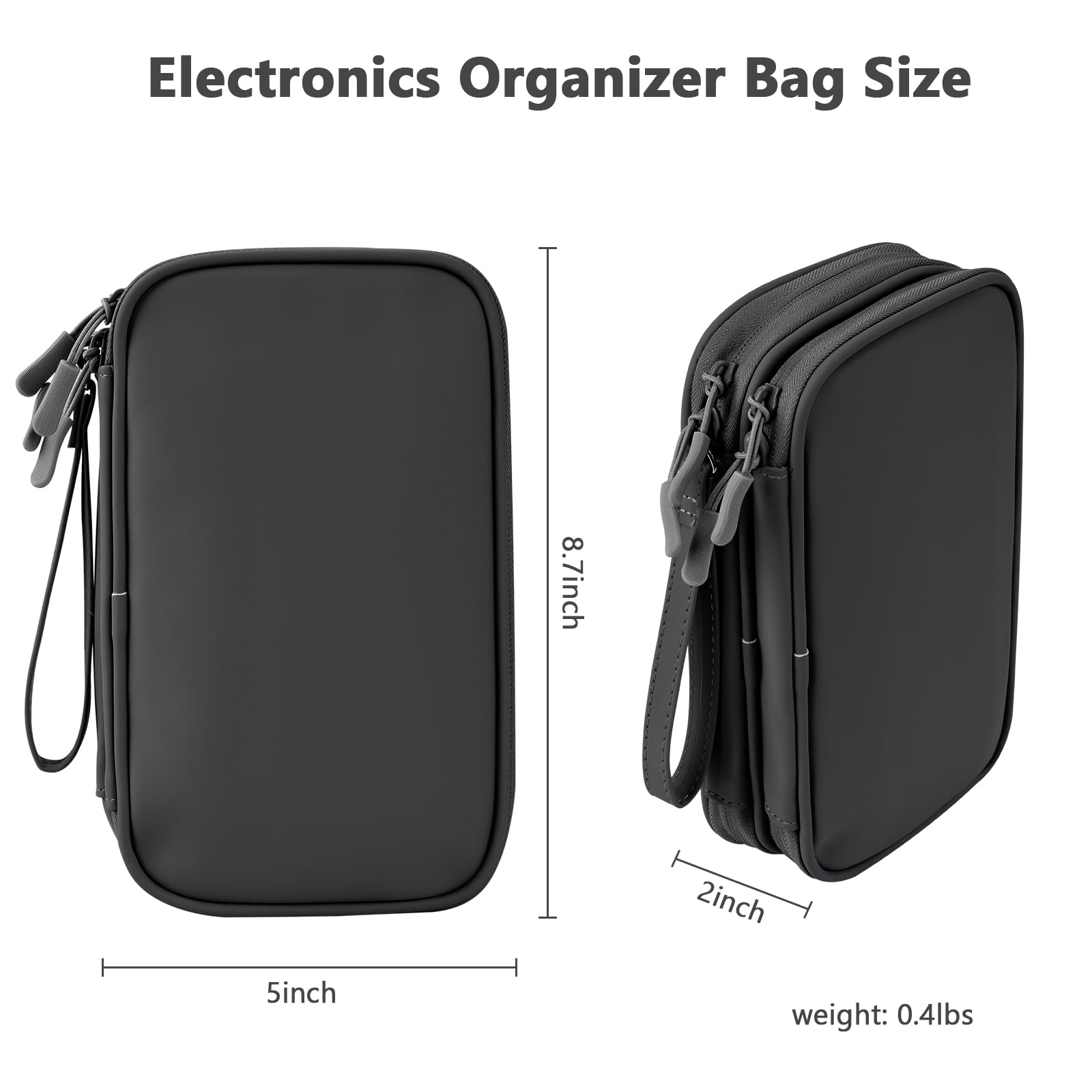 Ddgro Cables Organizer Travel Pouch For Men Women To Organize And Storage Tech Accessories Electronics Cords Charger Earphones C