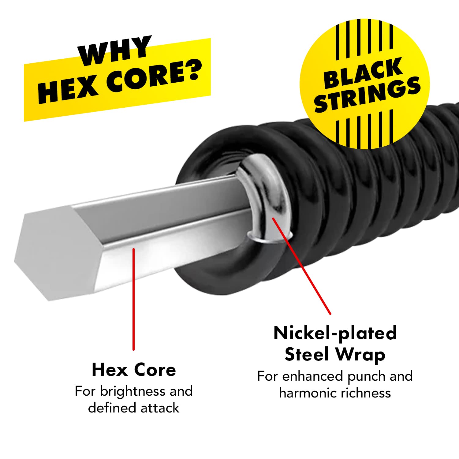 Dr Strings Electric Guitar Strings, Black Beauties-Black Coated, 9-42 (Bke-9)