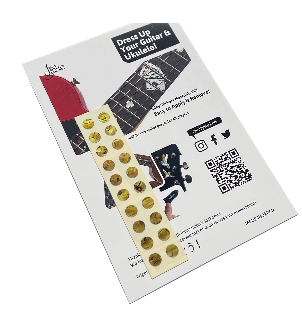 1/4''(6.35Mm) Dot Fret Markers   Ocher