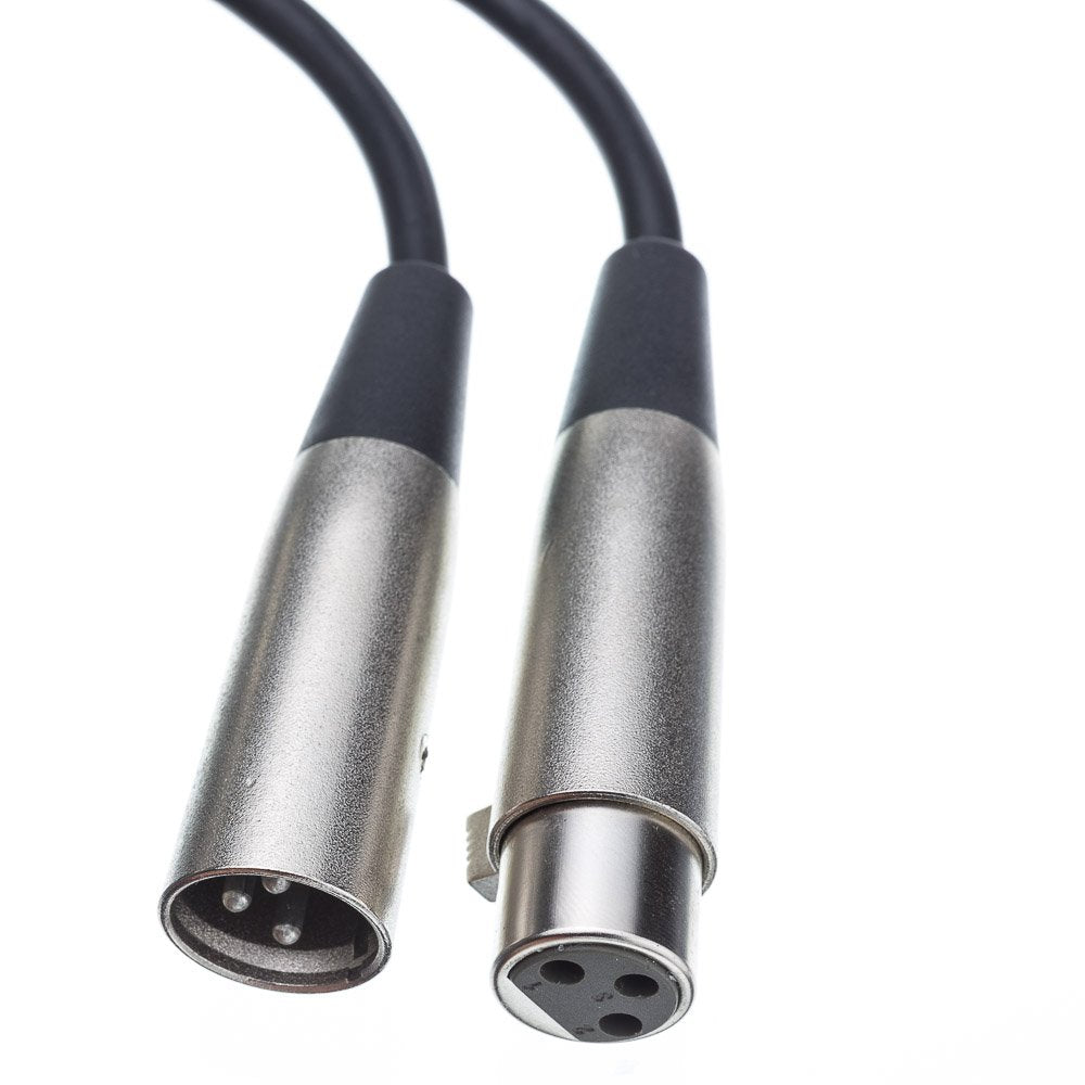Cablewholesale Xlr Audio Extension Cable, 3 Pin Balanced Xlr Male To Female Plug, 24 Awg Microphone Cable, 50 Feet