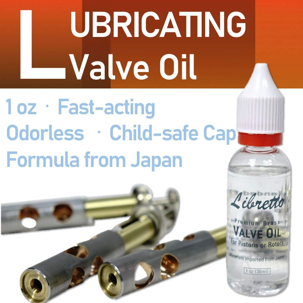Libretto Trumpet (Cornet) All Inclusive Care Kit W/Instructions: Valve Oil+Slide Grease+Cleaning Cloth+Mouthpiece/Valve/Bore Bru