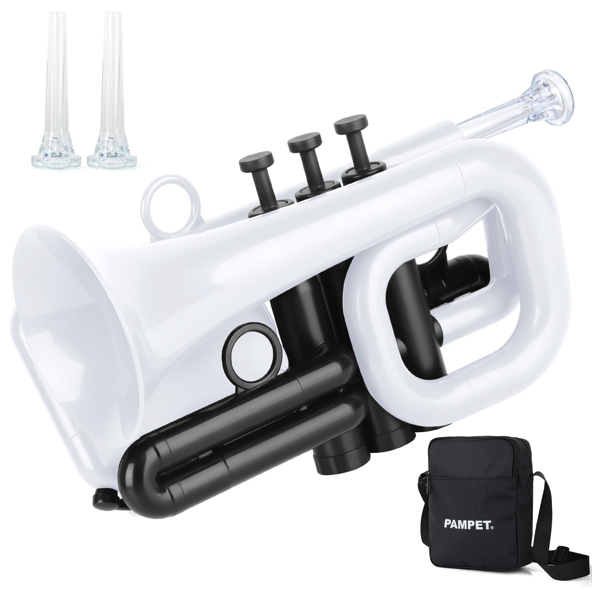 PAMPET DOLPHIN Pocket Trumpet Plastic Bb Trumpet Standard Trumpets for ...
