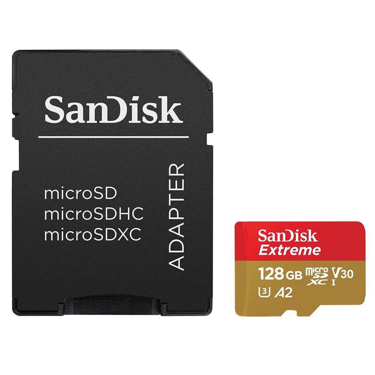 Sandisk Extreme 128 Gb Microsdxc, Sdsqxa1 128G An6Ma