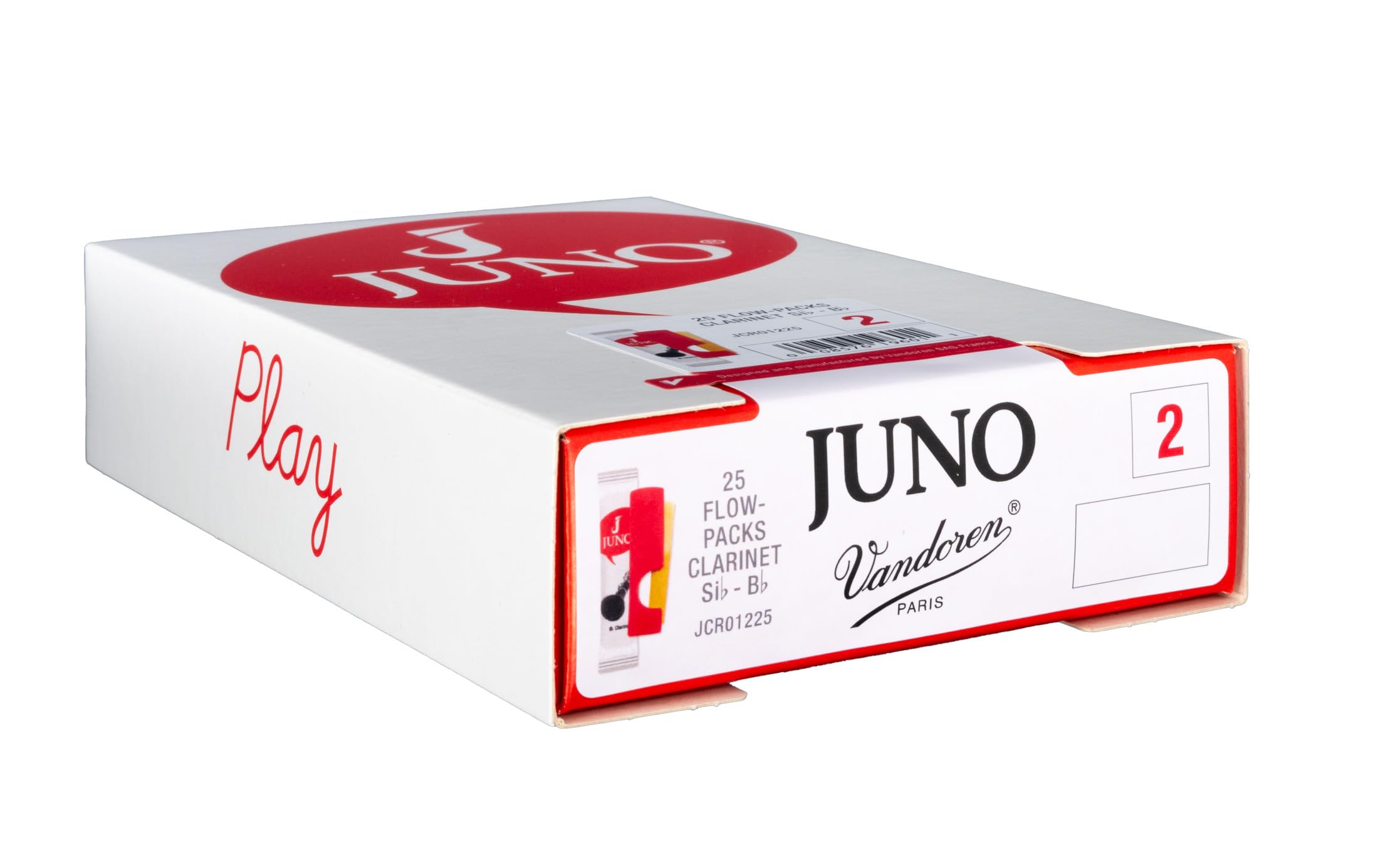 Vandoren Juno Bb, Box Of 25, 2 Clarinet Reeds (Jcr01225)