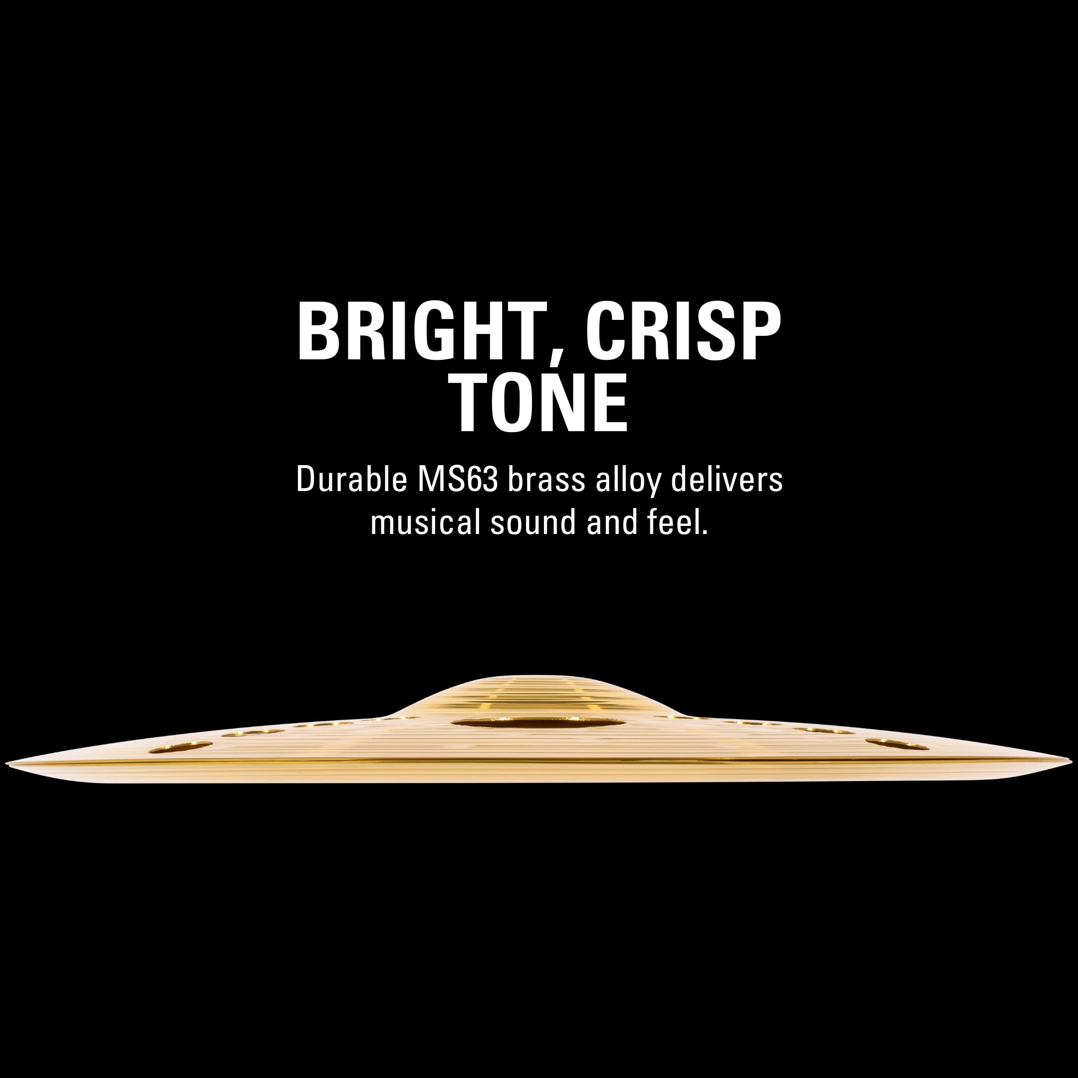 Meinl Cymbals HCS14TRS 14" Trash Stack Cymbal Pair - MS63 Brass Alloy, Traditional Finish, Made in Germany, 2-Year Warranty