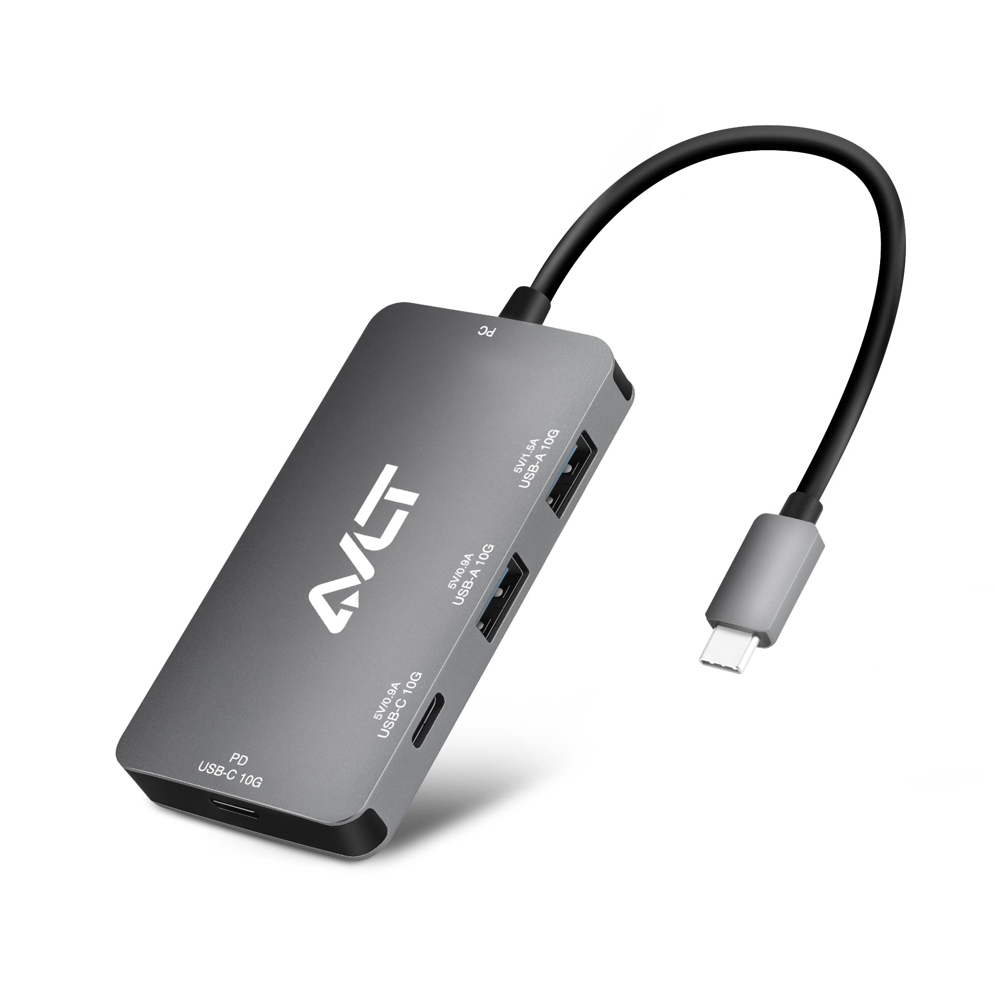 Avlt 4 Port Usb 3.1 Gen 2 Type C 10G Hub With 85W Pd Charging   Portable Multiport Adapter   Fast Data Transfer And Charging For