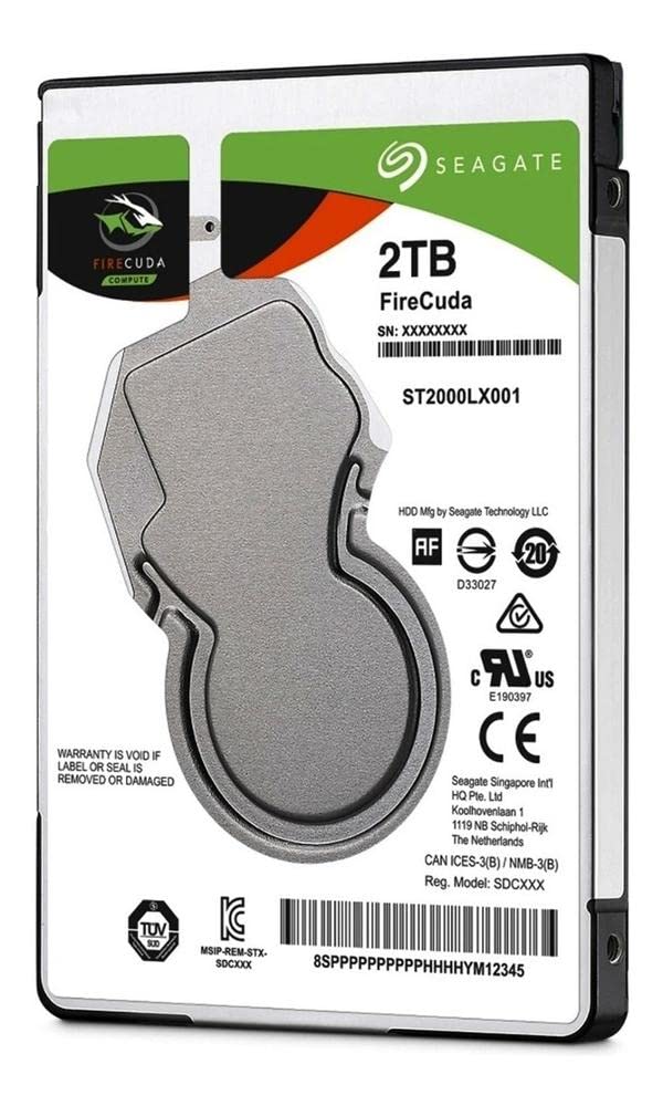 Seagate (St2000Lx001) Firecuda 2Tb Solid State Hybrid Drive Performance Sshd   2.5 Inch Sata 6Gb/S Flash Accelerated For Gaming