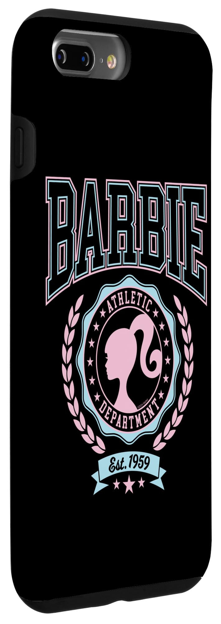 Iphone 7 Plus/8 Plus Barbie   Varsity Athletic Department Silhouette Logo Case