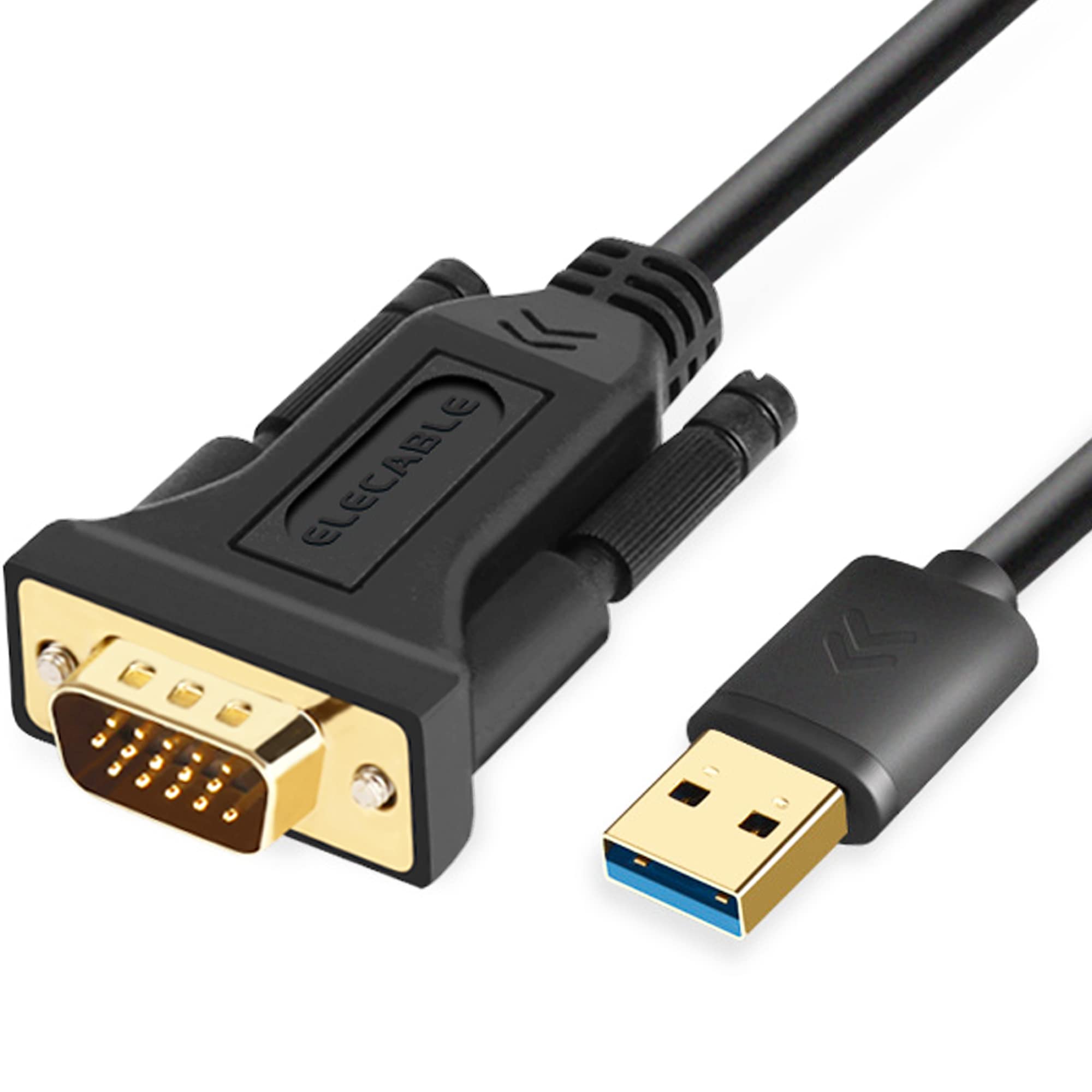 Elecable Usb To Vga Adapter Cable 6.5Ft Compatible With Mac Os Windows Xp/Vista/10/8/7, Usb 3.0 To Vga Male 1080P Monitor Displa