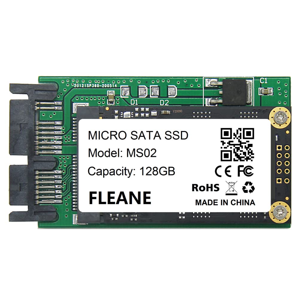 Fleane 128Gb Ms02 Micro Sata Ssd Compatible With Hp 2740P 2730P 2540P Ibm X300 X301 T400S T410S Replace Mk1229Gsg Mk1629Gsg Mk25