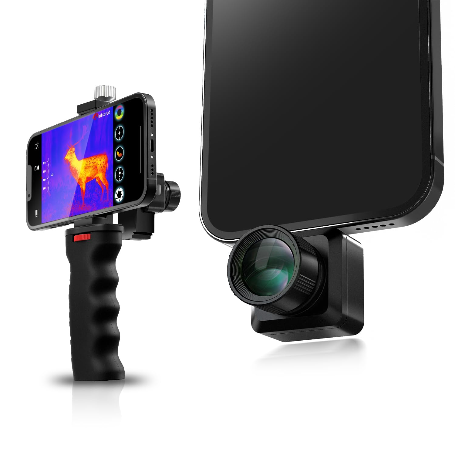 Infiray Thermal Monocular For Iphone, T2 Pro Thermal Camera Scope For Hunting, 256X192 Ir Resolution Thermal Imaging Goggles, 80