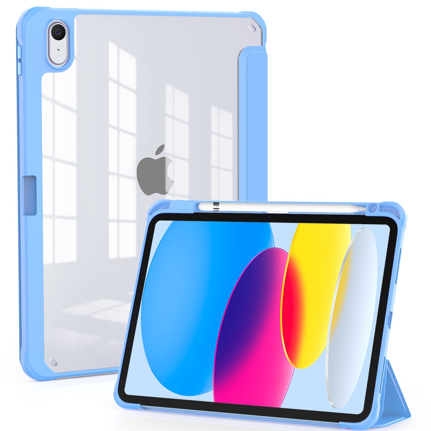 Okp For New Ipad 10Th Generation Case 2022, Ipad 10 Th Gen Case With Trifold Stand, Auto Wake/Sleep, Ipad 10.9 Inch Protective C