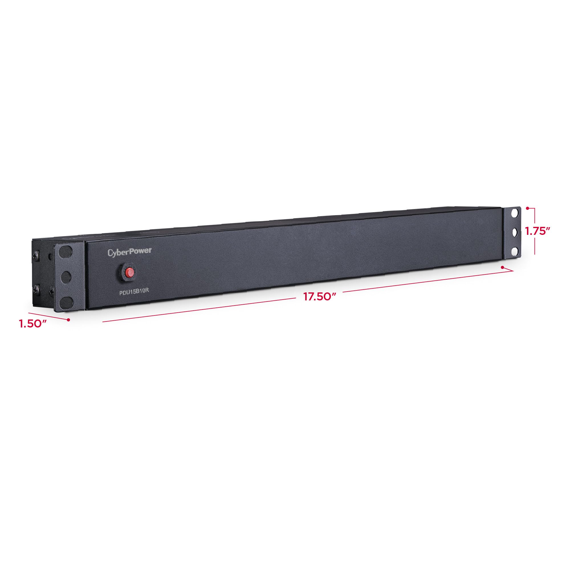 Cyberpower Pdu15B10R Basic Pdu, 100 125V/15A, 10 Outlets, 1U Rackmount