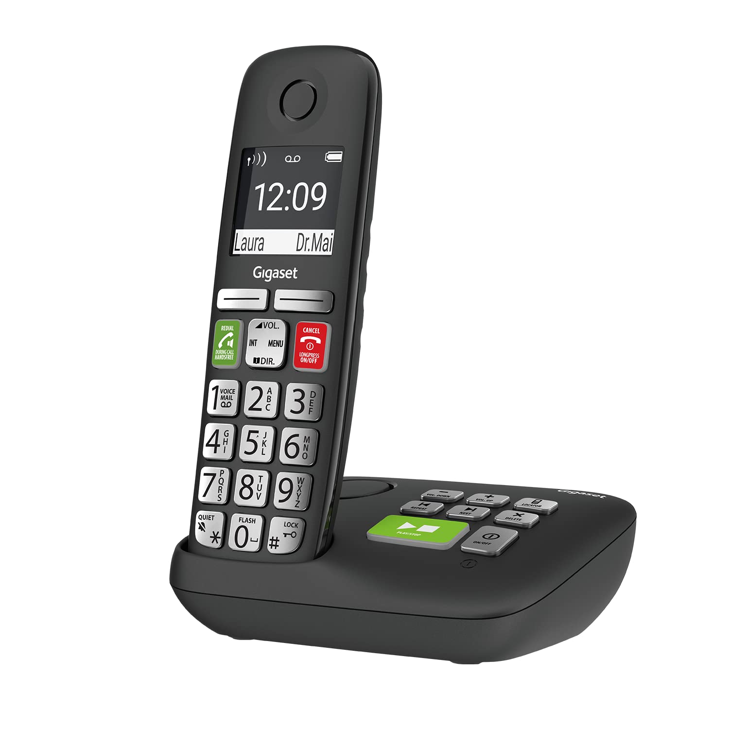 Gigaset E295A - Cordless Big Button Phone - Made in Germany - Big 2    Display - Extra Large Keys and Easy Usability - Call-Bloc