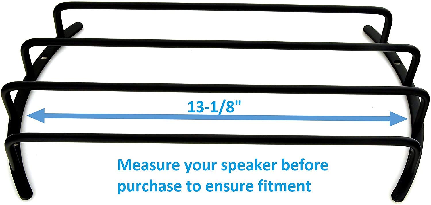 Gs Power 12 Inch Bar Grille For Subwoofer & Speaker In Chrome Silver Or Matte Black Finish (1 Pc). Also Available In 8 & 10