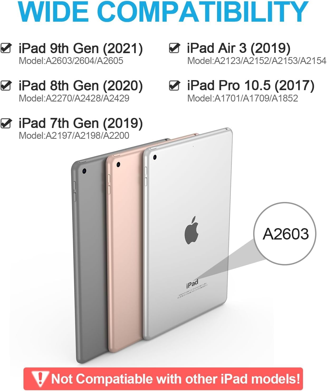 Ahywtan Keyboard Case For Ipad 9/8/7Th Gen 10.2,Case With Keyboard Ipad 10.2 Inch,Keyboard For Ipad 9Th Gen,Bluetooth Keyboard F