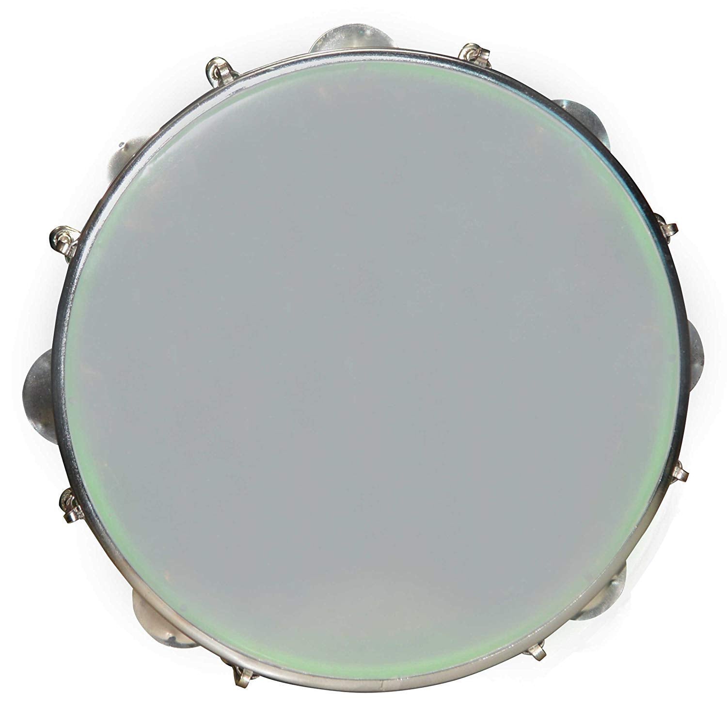 Tijarat Musica Tambourine/Fibre Dafli Random colour 08 inch Hand Percussion Musical Instrument (Green)