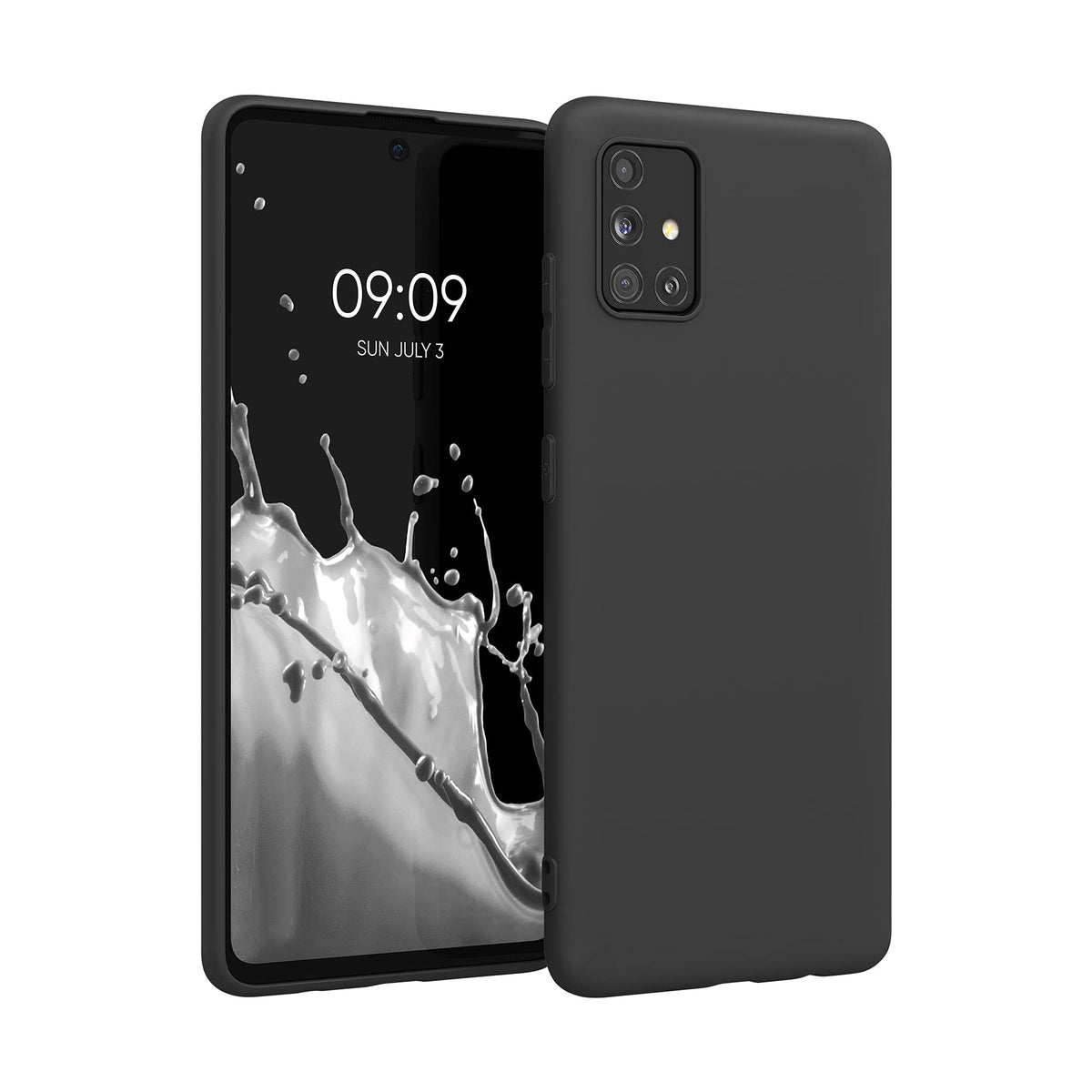 Kwmobile Case Compatible With Samsung Galaxy A51 Case   Soft Slim Protective Tpu Silicone Cover   Black Matte