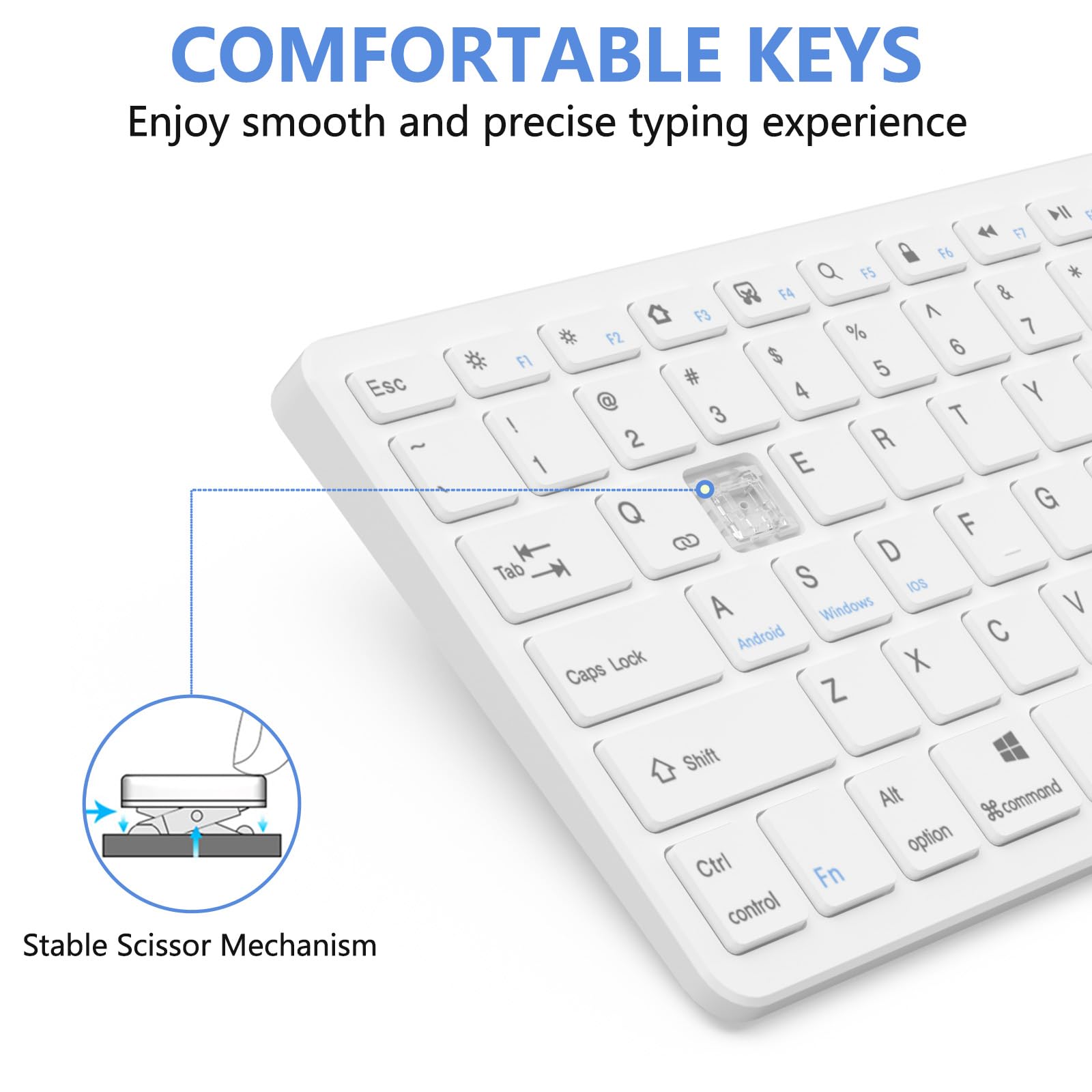 Bluetooth Keyboard For Ipad, Bluetooth Keyboard Compatible Ipad 10Th 9Th 8Th, Ipad Air 5Th 4Th, Ipad Pro 13/12.9/11 Inch, Ipad A