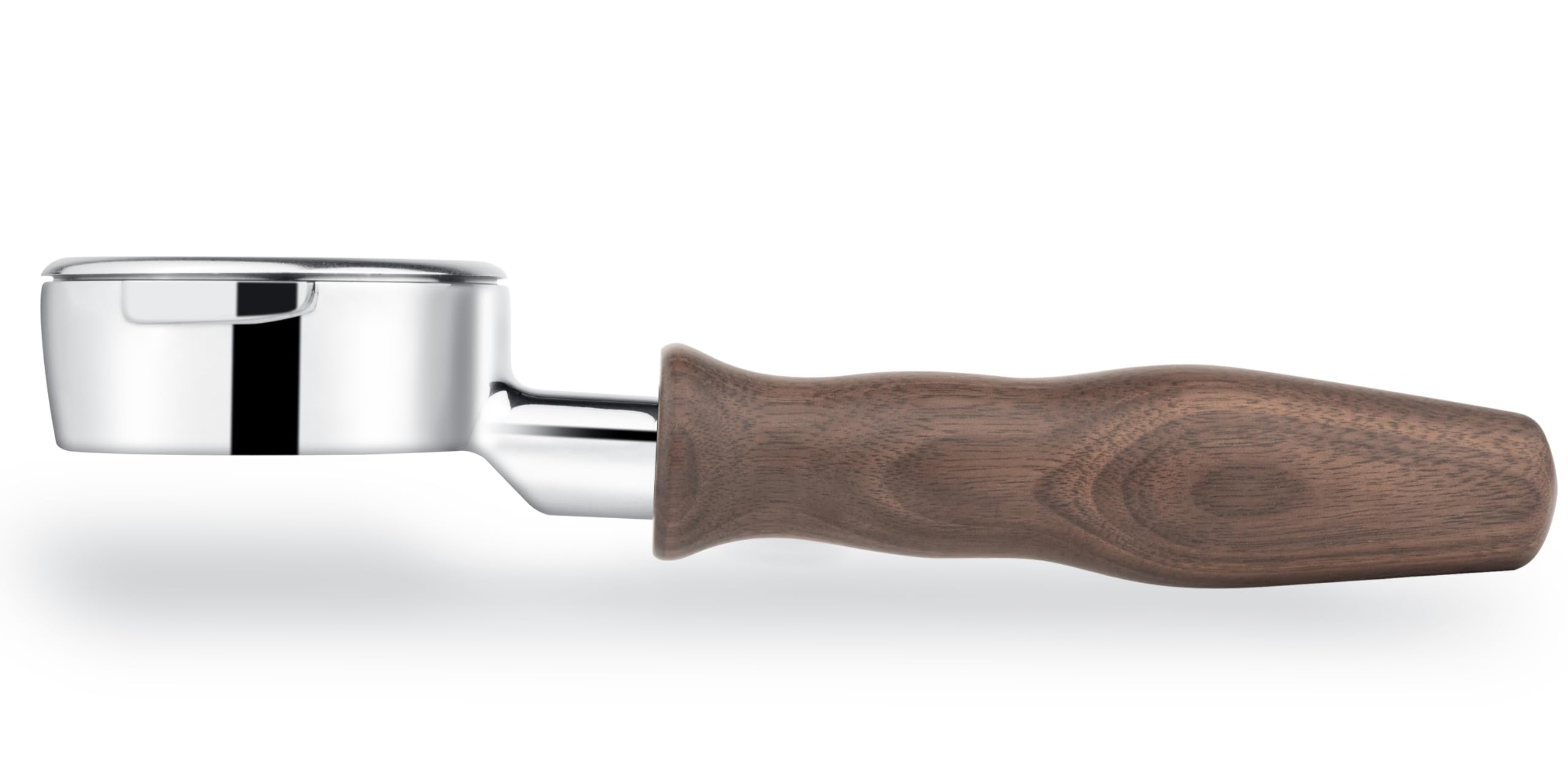 Lilq 54Mm Bottomless Naked 3 Ears Portafilter | Compatible With 54Mm Breville Machines | Stable Handle (Walnut, 58Mm For E61)