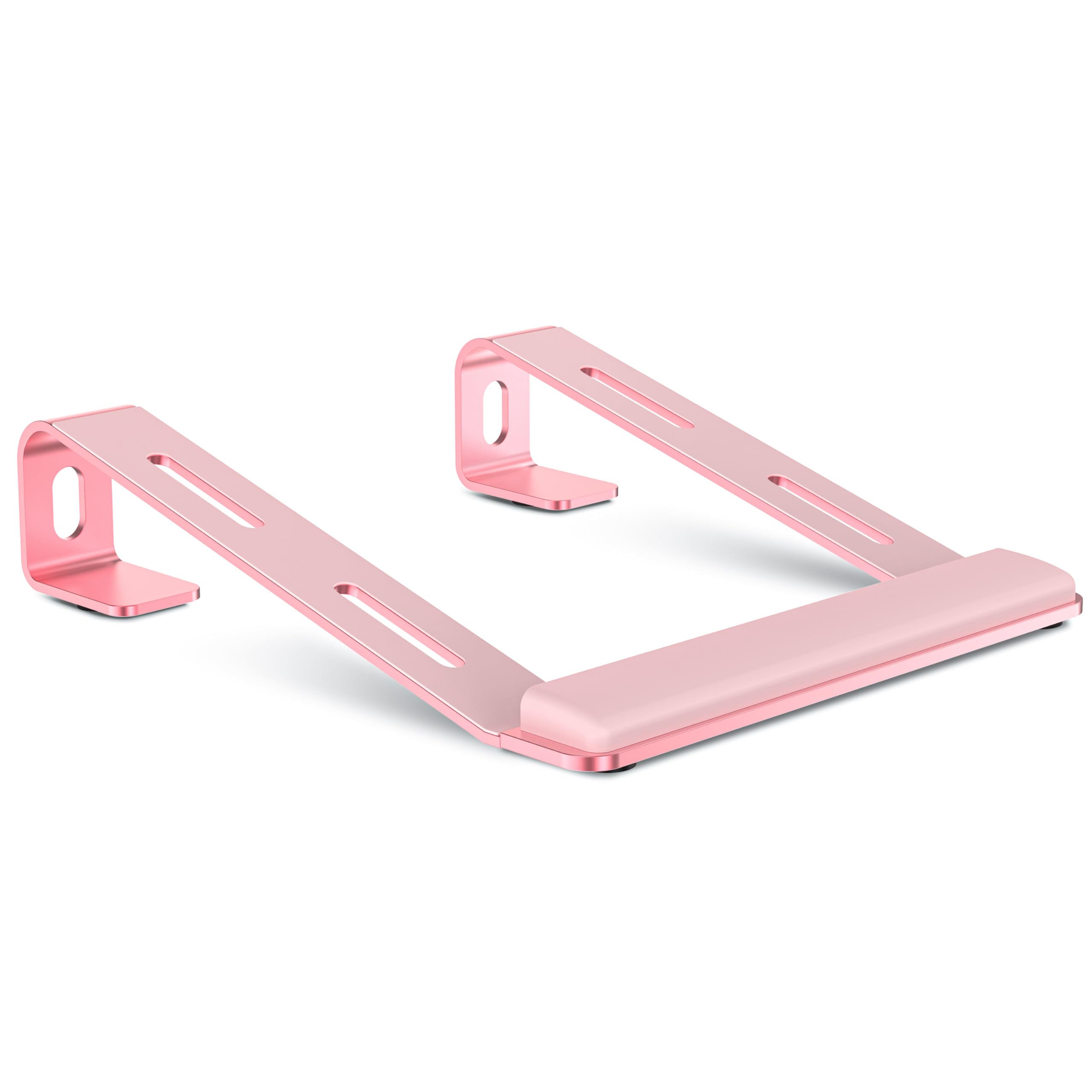 Pink Laptop Stand For Desk,Laptop Stand With Wrist Support,Computer Stand For Laptop,Ventilated Ergonomic Laptop Stand With Wris