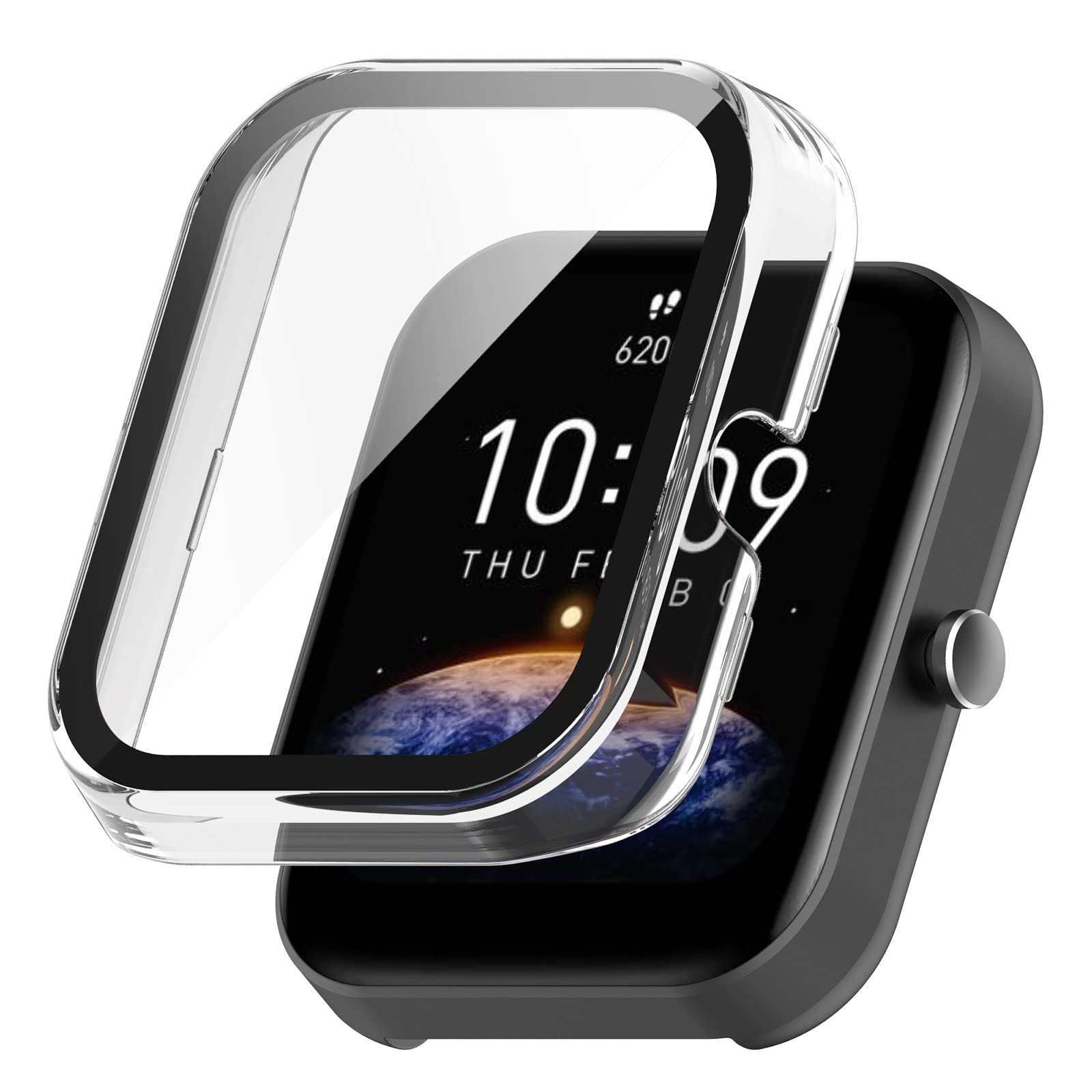 Screen Protector Compatible With Amazfit Bip 3 Pro/Bip 3 Cases Smartwatch Accessories Tencloud Covers Scratched Resistant Full P