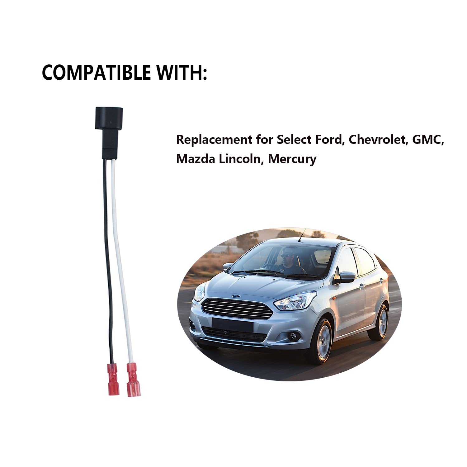 72 5600 Speaker Adapter Wiring Harness Replacement For Select Ford, Chevrolet, Gmc, Mazda Lincoln, Mercury Car Front Rear Door S