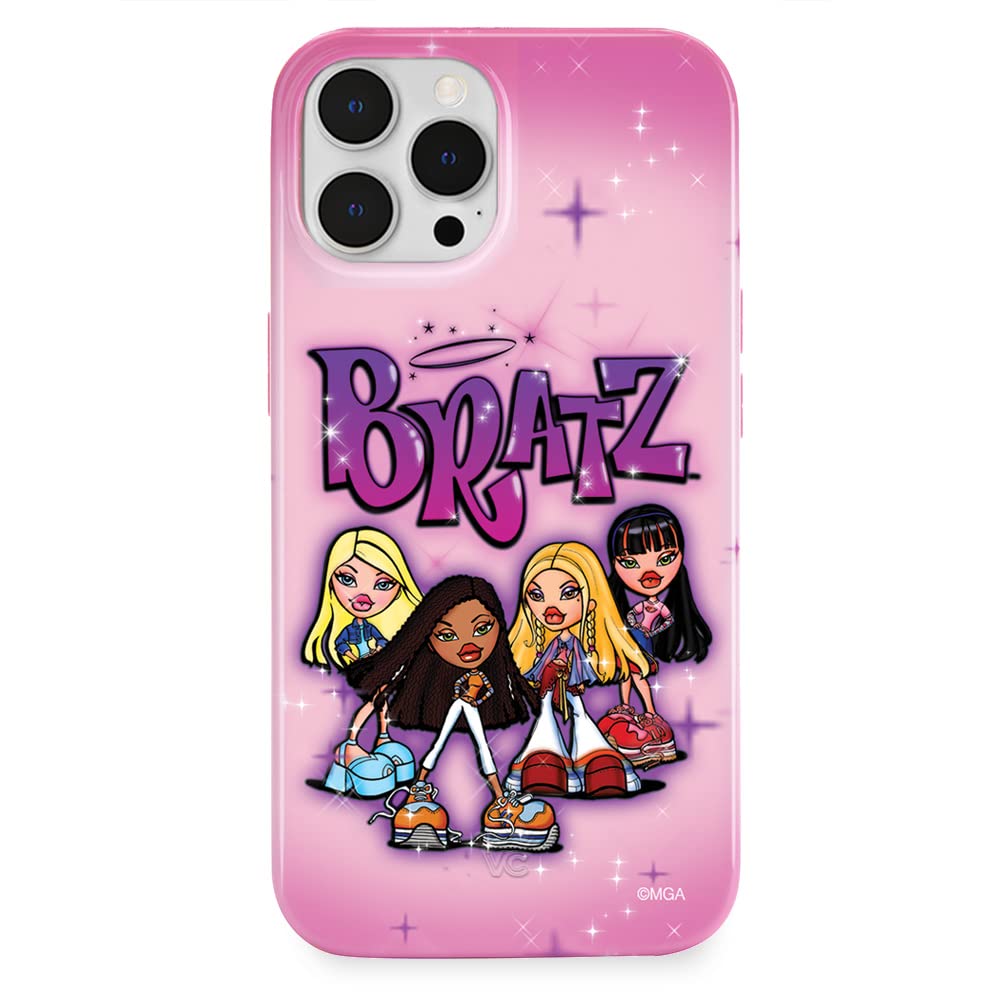Velvet Caviar x Bratz Designed for iPhone 13 Pro Max Case for Women   Cute Protective Bratz Dolls Phone Cases   Compatible with MagSafe   Pink Airbrush Angelz