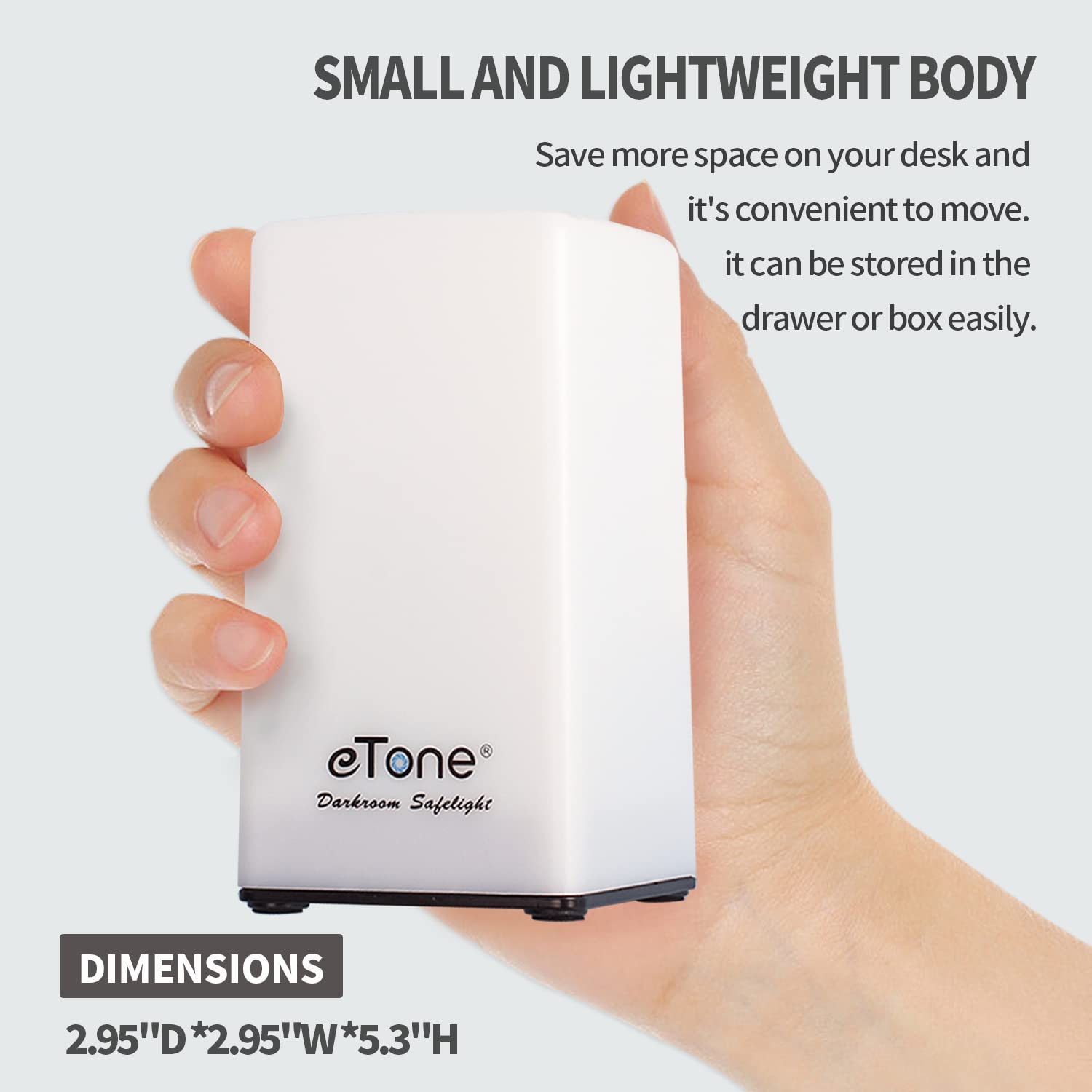 Etone Darkroom Portable Safe Light Lamp 635Nm Wavelength With Usb Cable Suitable For Processing B&W Film And B&W Print Paper