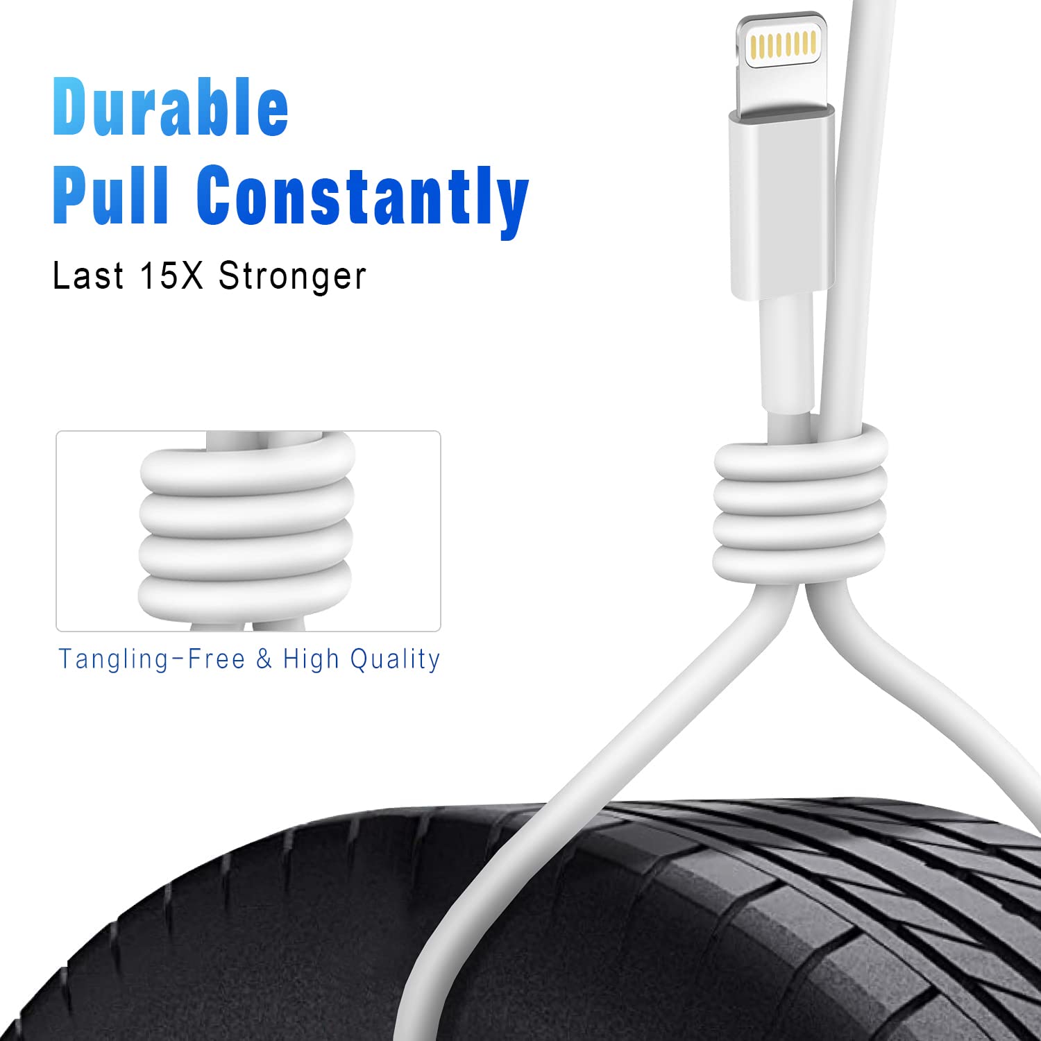 Iphone Charger 5Pack 6Ft Mfi Certified Lightning Cable Fast Charging Cords Apple Charger Compatible With Iphone 14 13 12 11 Xs Xr X Pro Max Mini 8 7 6S 6 Plus 5S Se Ipad Ipod Airpods
