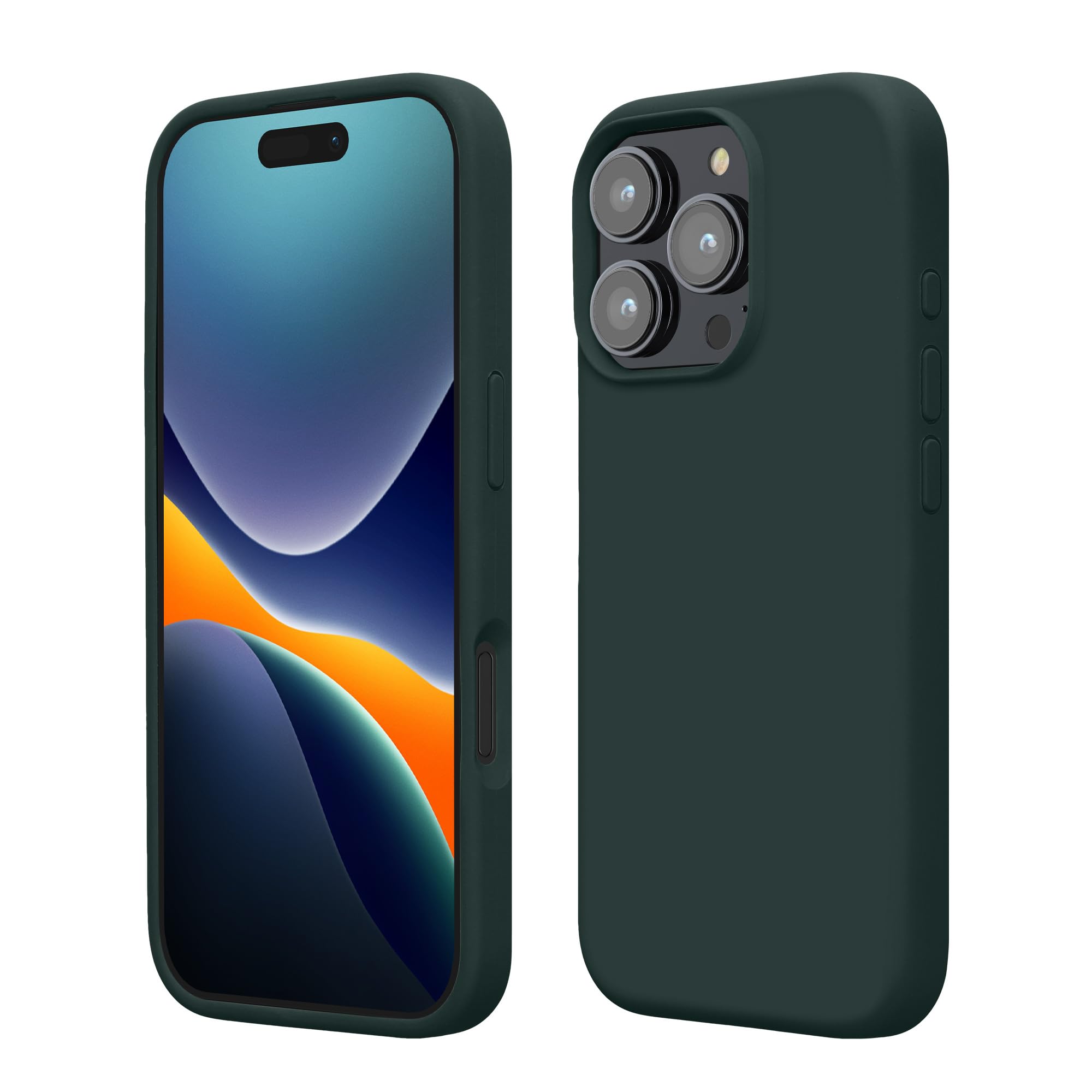 kwmobile Case Compatible with Apple iPhone 16 Pro Max Case - TPU Silicone Phone Cover with Soft Finish - Moss Green