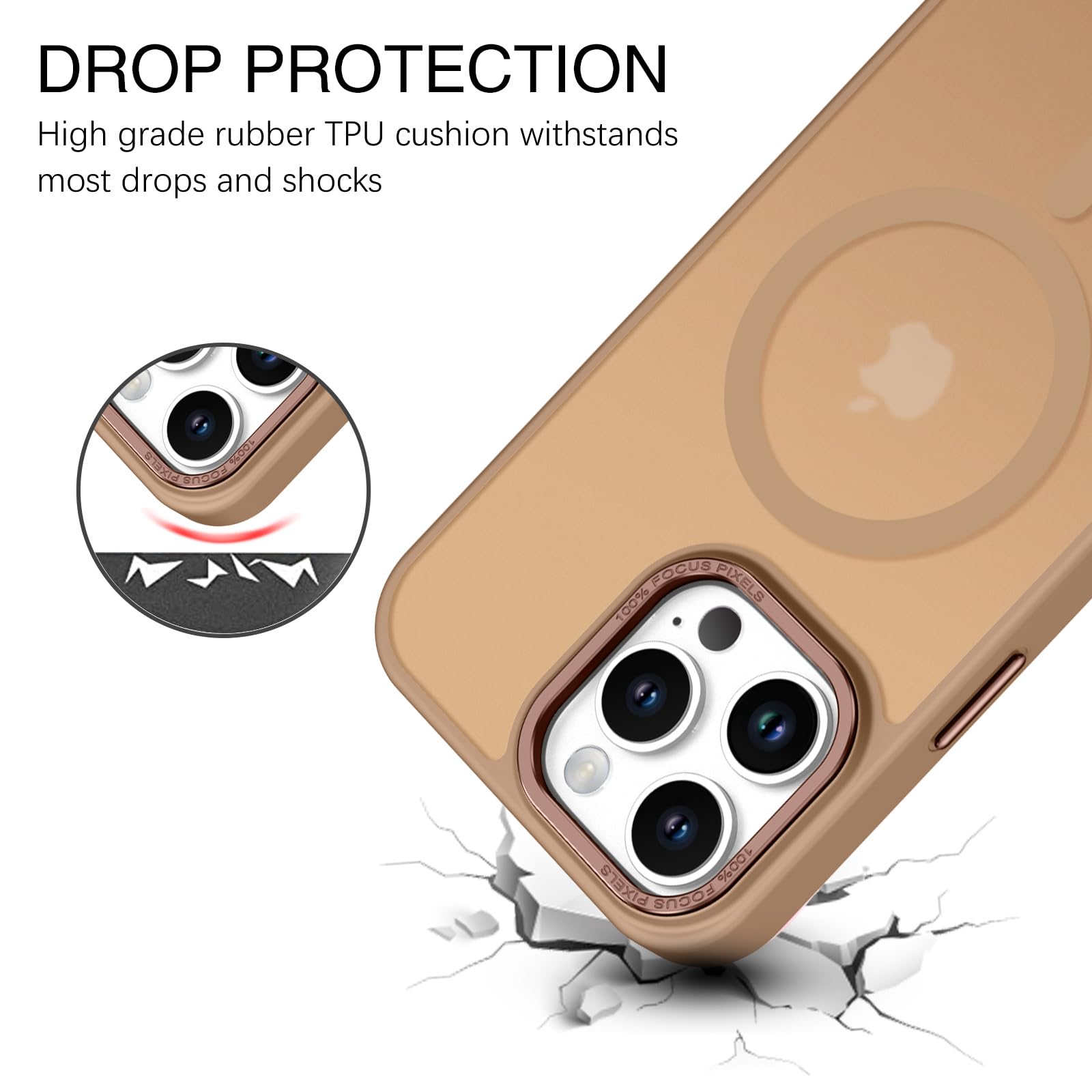 Bentoben For Iphone 16 Pro Max Case, Phone Case Iphone 16 Pro Max Magnetic Case [Compatible With Mag Safe] Translucent Matte Sli