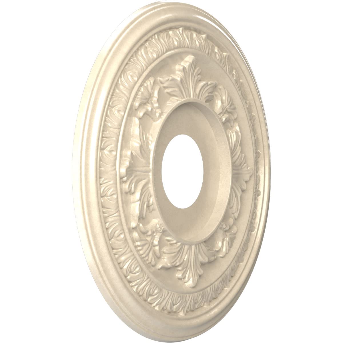 Ekena Millwork Cmp16Baepe Baltimore Thermoformed Pvc Ceiling Medallion (Fits Canopies Up To 6 1/2), 16Od X 3 1/2Id X 1P, Univers