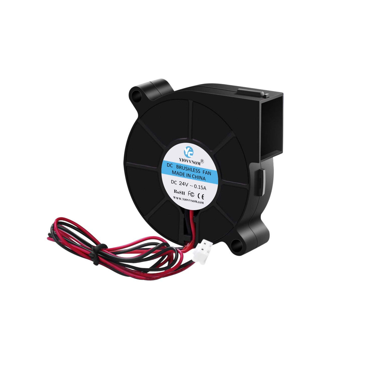 1Pcs 5015 Dual Ball Bearing Cooling Blower Fan Dc 24V 0.10A~0.15A With 2 Pin Connector 50Mmx15Mm Fans