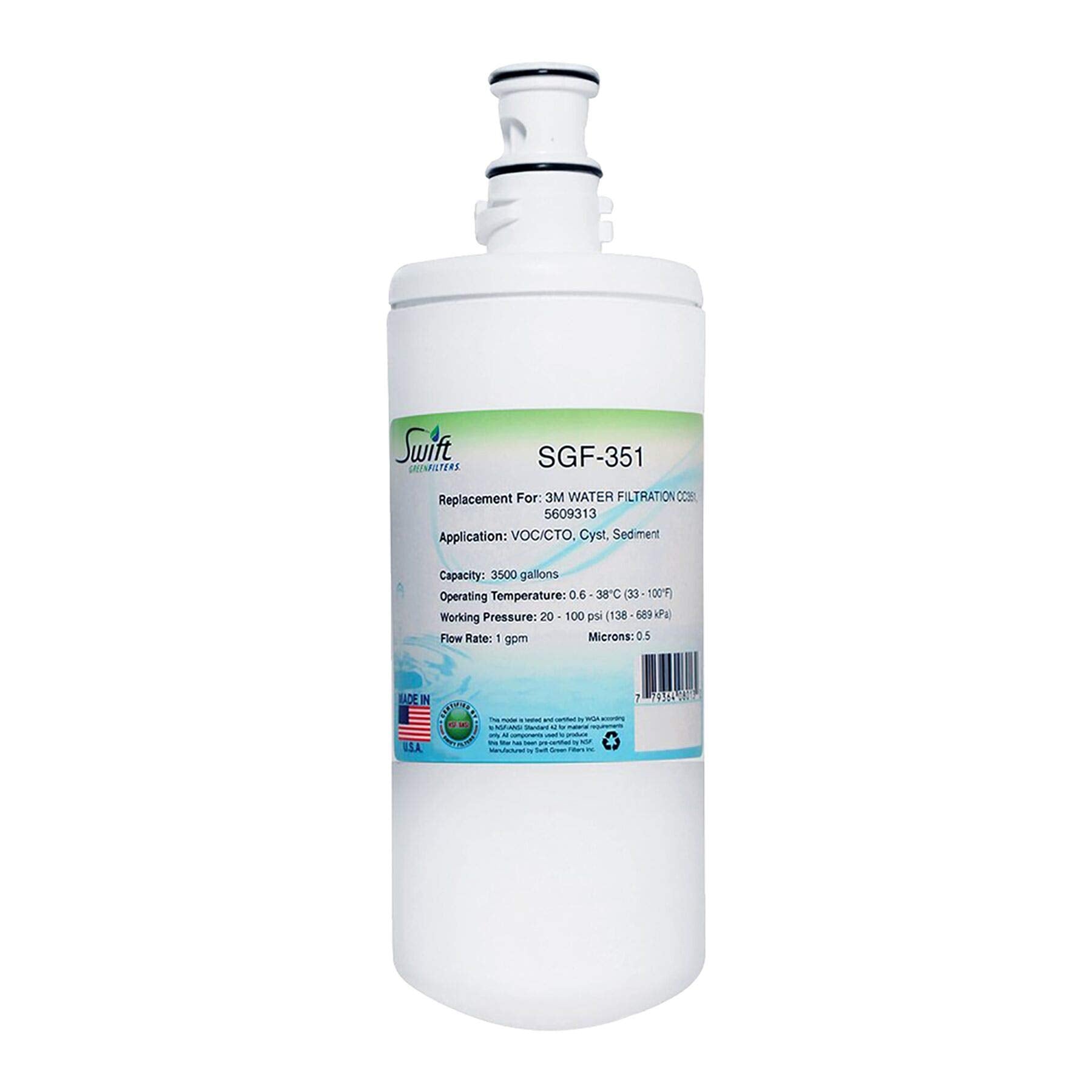 Swift Green Filters SGF-350 Compatible Commercial Water Filter for CC350, 5609305, CC351, 5609313 (1 Pack).