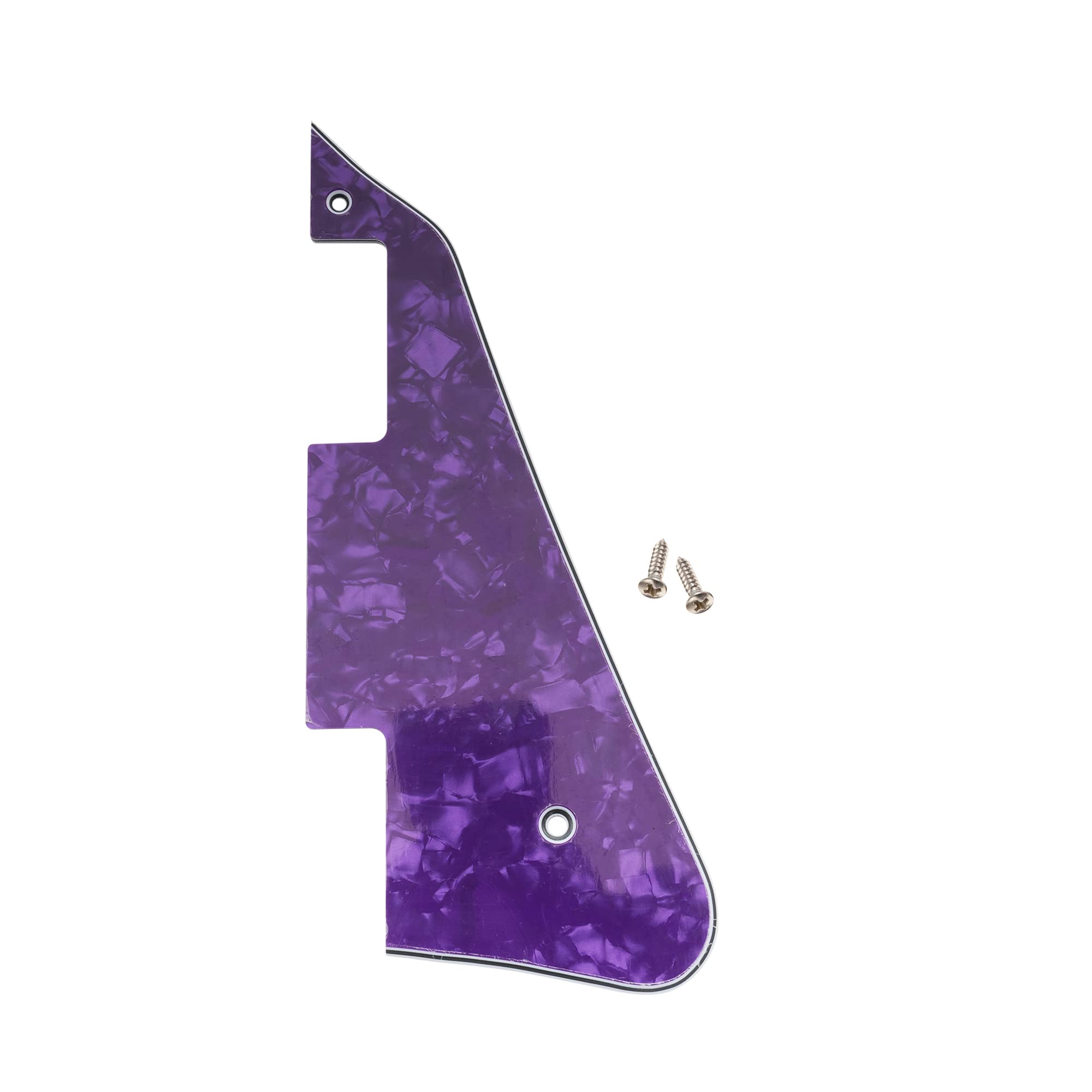 Musiclily Electric Guitar Pickguard Compatible With Usa Les Paul Modern Style,4Ply Purple Pearl