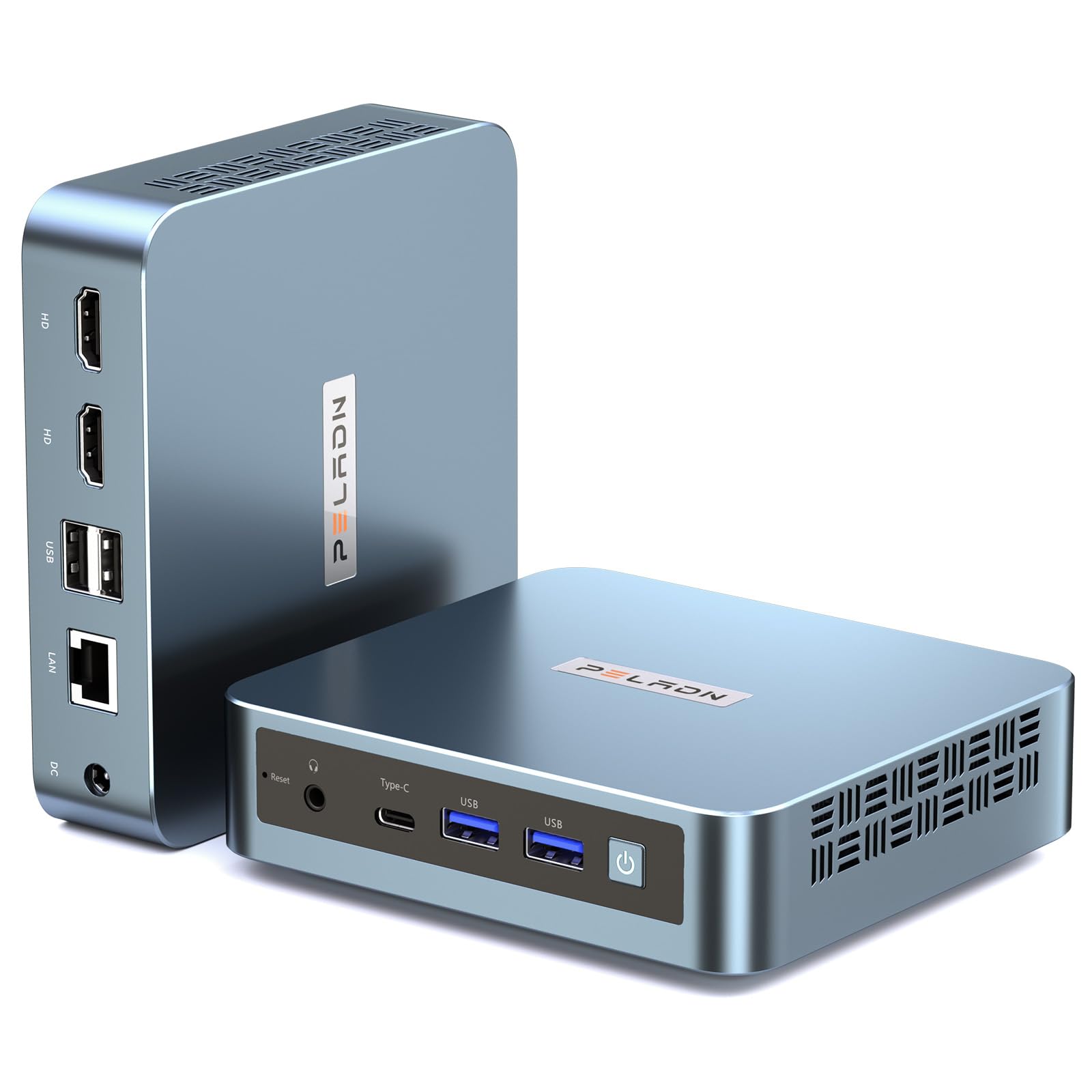Peladn Mini Pc, Intel Twin Lake N150 (Upgraded N100,Up To 3.6Ghz) 16Gb Ddr4 Ram 512Gb Pcie M.2 Ssd,Mini Desktop Computer 4K Dual