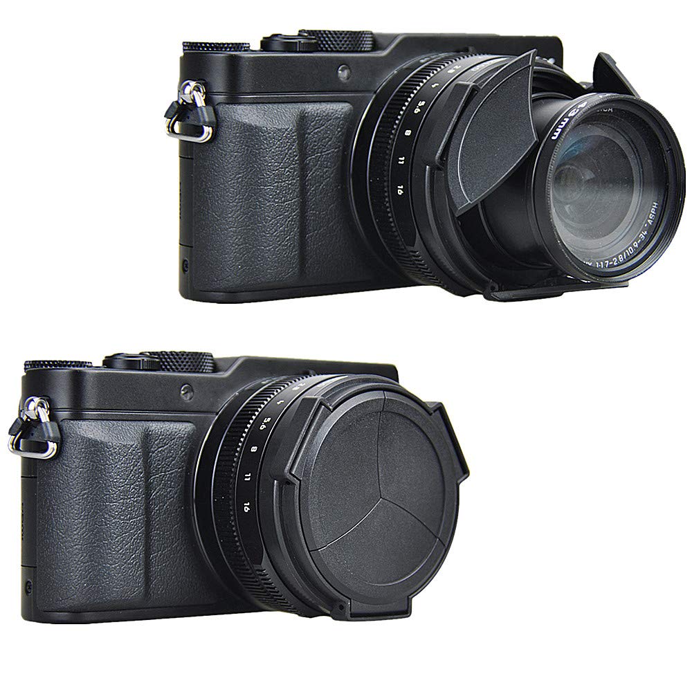 Auto Open And Close Lens Cap Protector For Panasonic Lumix Lx100 Ii (Dc Lx100M2) Dmc Lx100 Leica D Lux (Typ 109) D Lux 7 D Lux 8