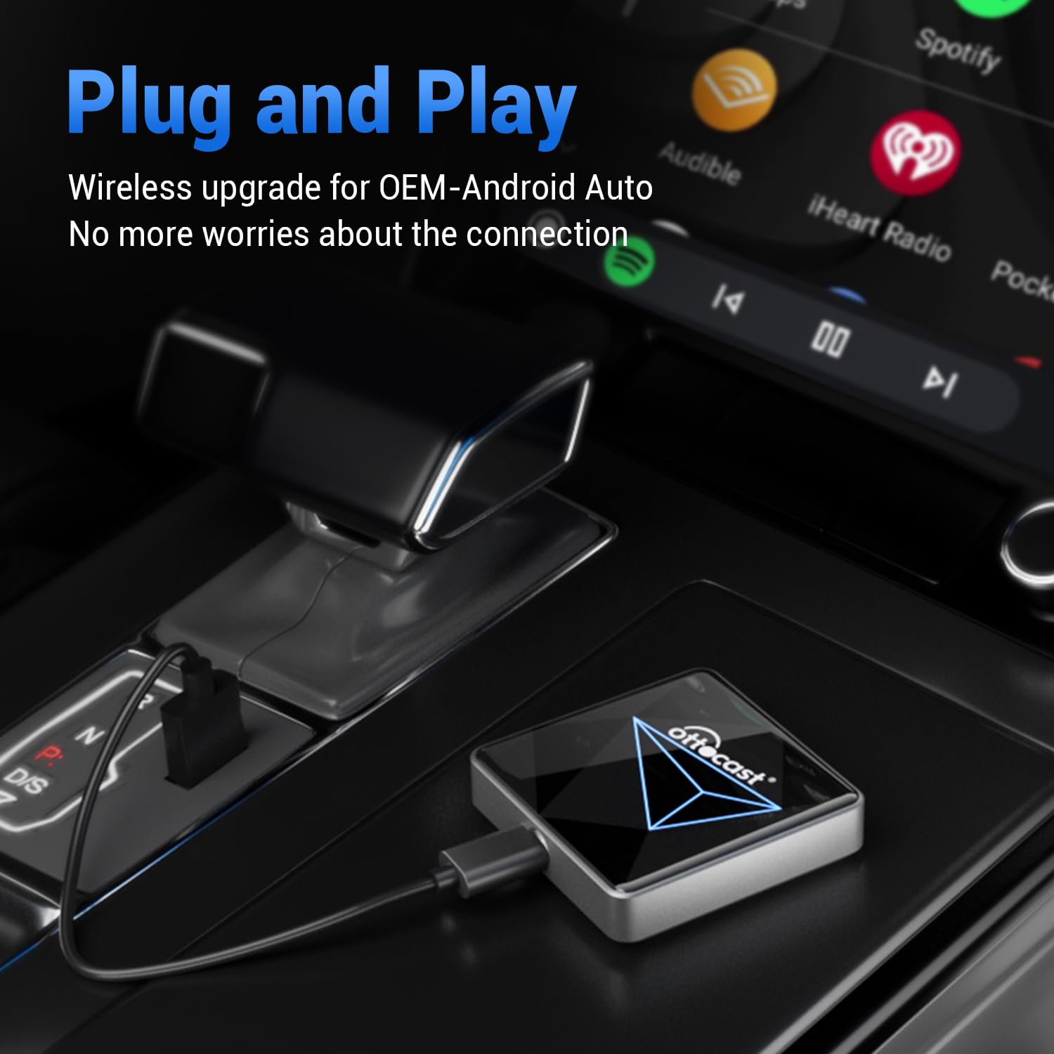 Wireless Android Auto Car Adapter   Ottocast A2Air Pro New Android Auto Wireless Adapter Seamlessly Convert Wired Android Auto T