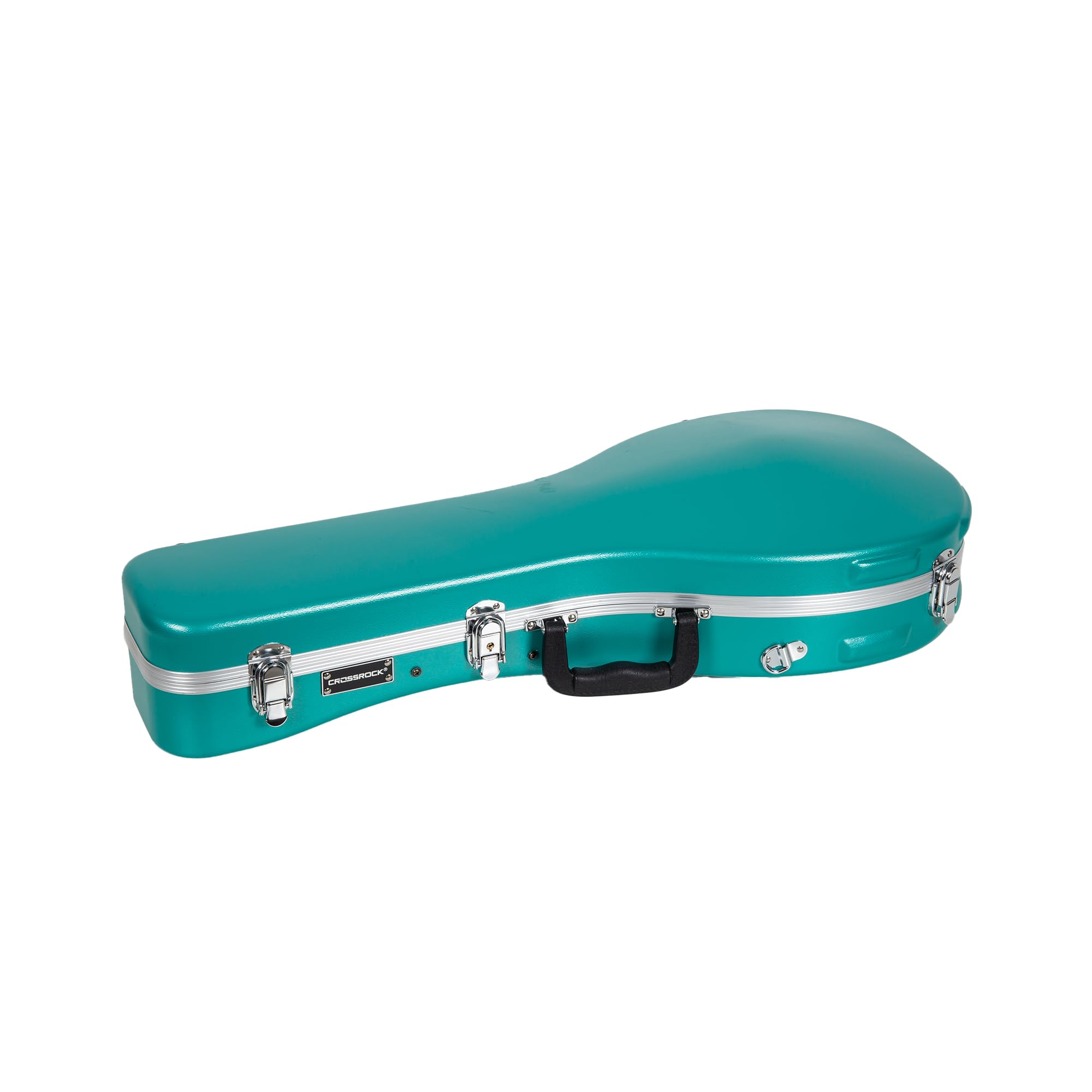 Crossrock A-Style Mandolin Case | Abs Molded Hardshell With Security Lock, Metal Feet, And Detachable Straps-Mint Blue (Cra862Ma