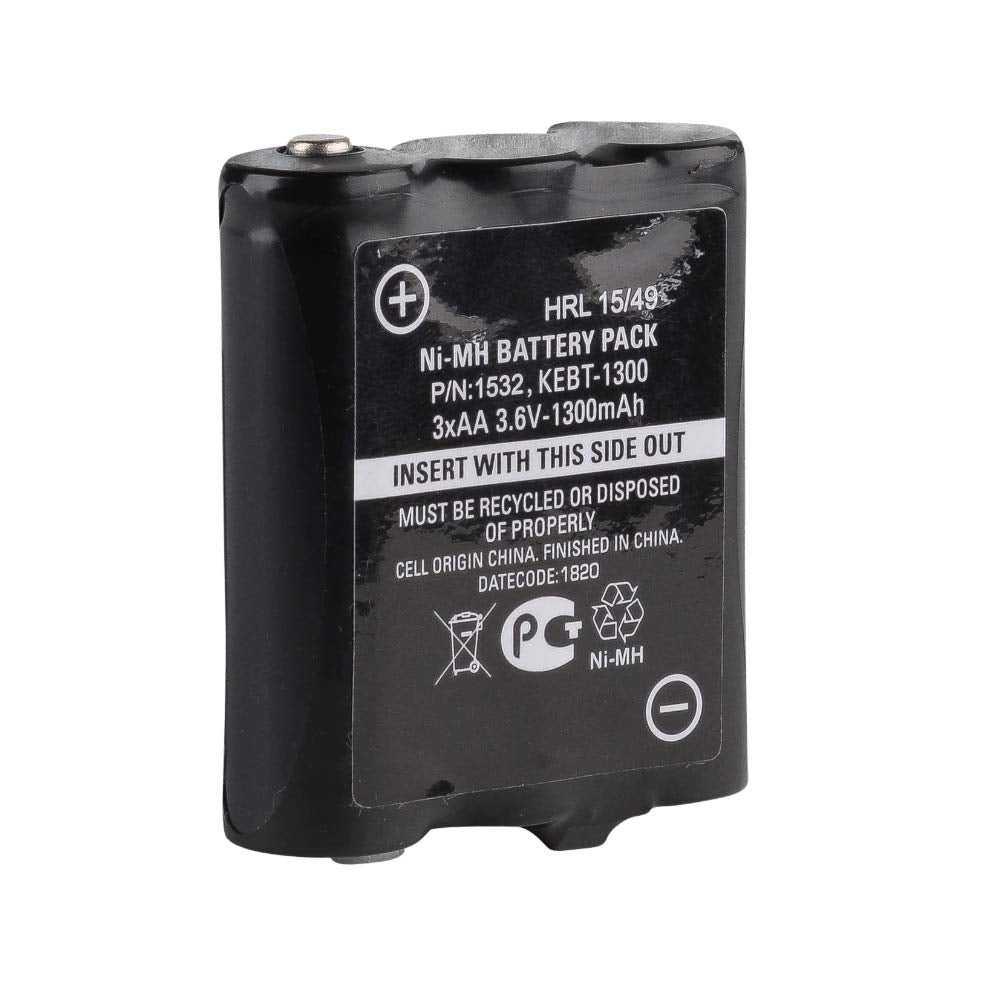 Motorola 1532 1300 Mah Nimh Rechargeable High Capacity Battery Pack (Black)