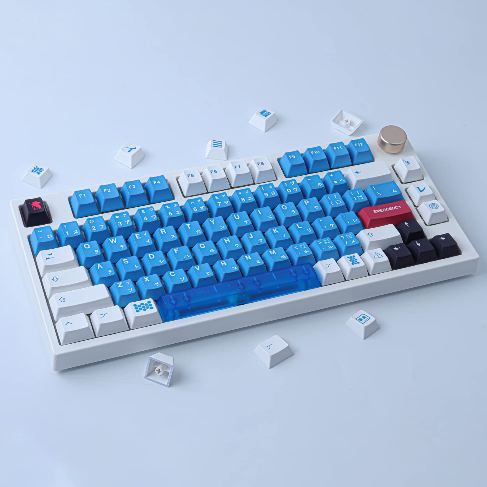 Jomkiz Pbt Keycaps, 134 Keys Dye Sublimation Cherry Profile Keycaps With 7U Spacebar Japanese Keycap Set For Cherry Mx Switches