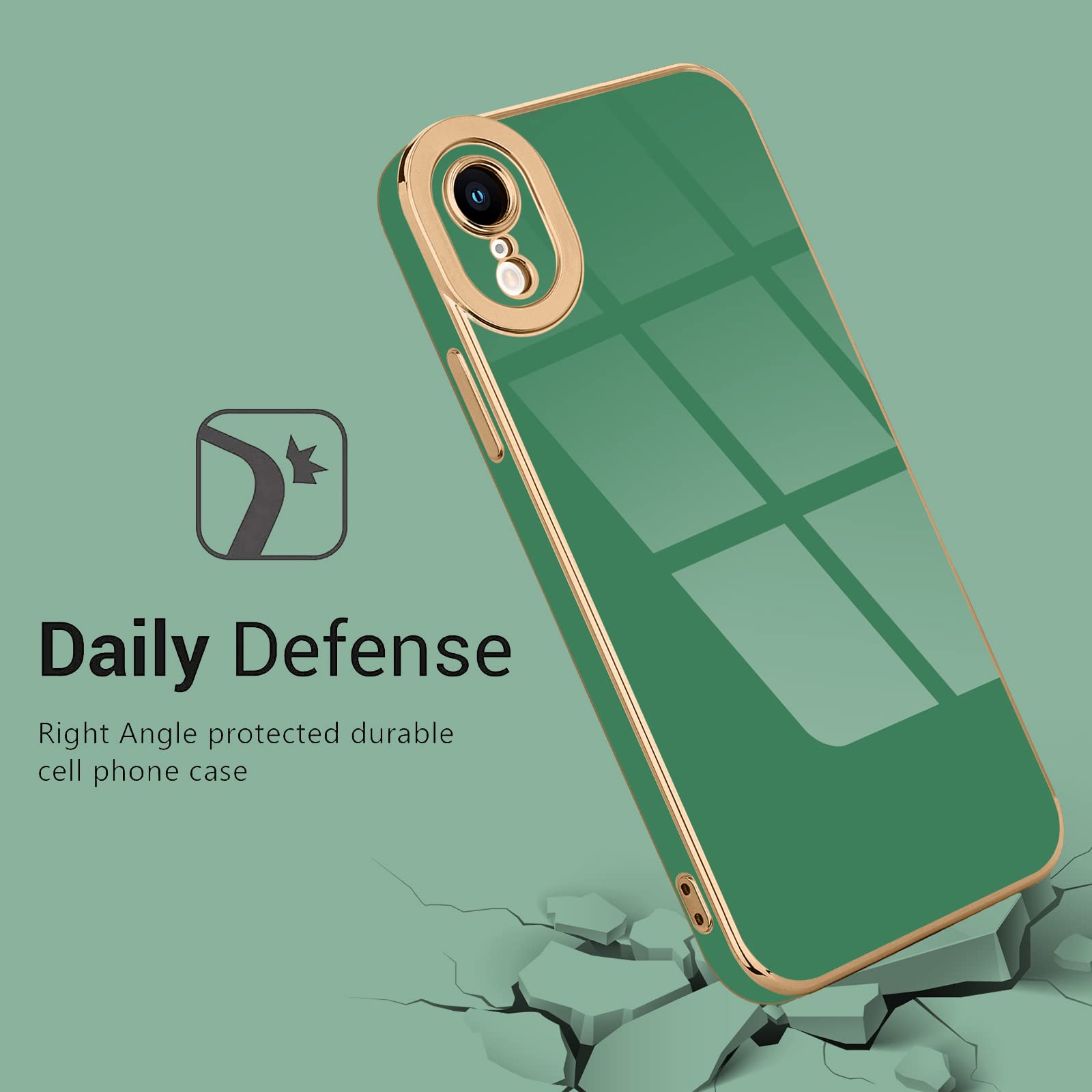 Lafunda For Iphone Xr Case, Cute Slim Soft Silicone Shockproof Phone Cover For Women Girls Anti Scratch Camera Protective Luxury