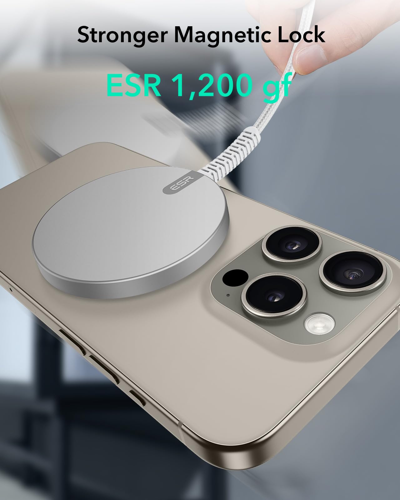 Esr Halolock Qi2 Wireless Charger, 15W Magsafe Charger Iphone, Wireless Charging Pad For Iphone 15/14/13/12 Series, Airpods 4/3/